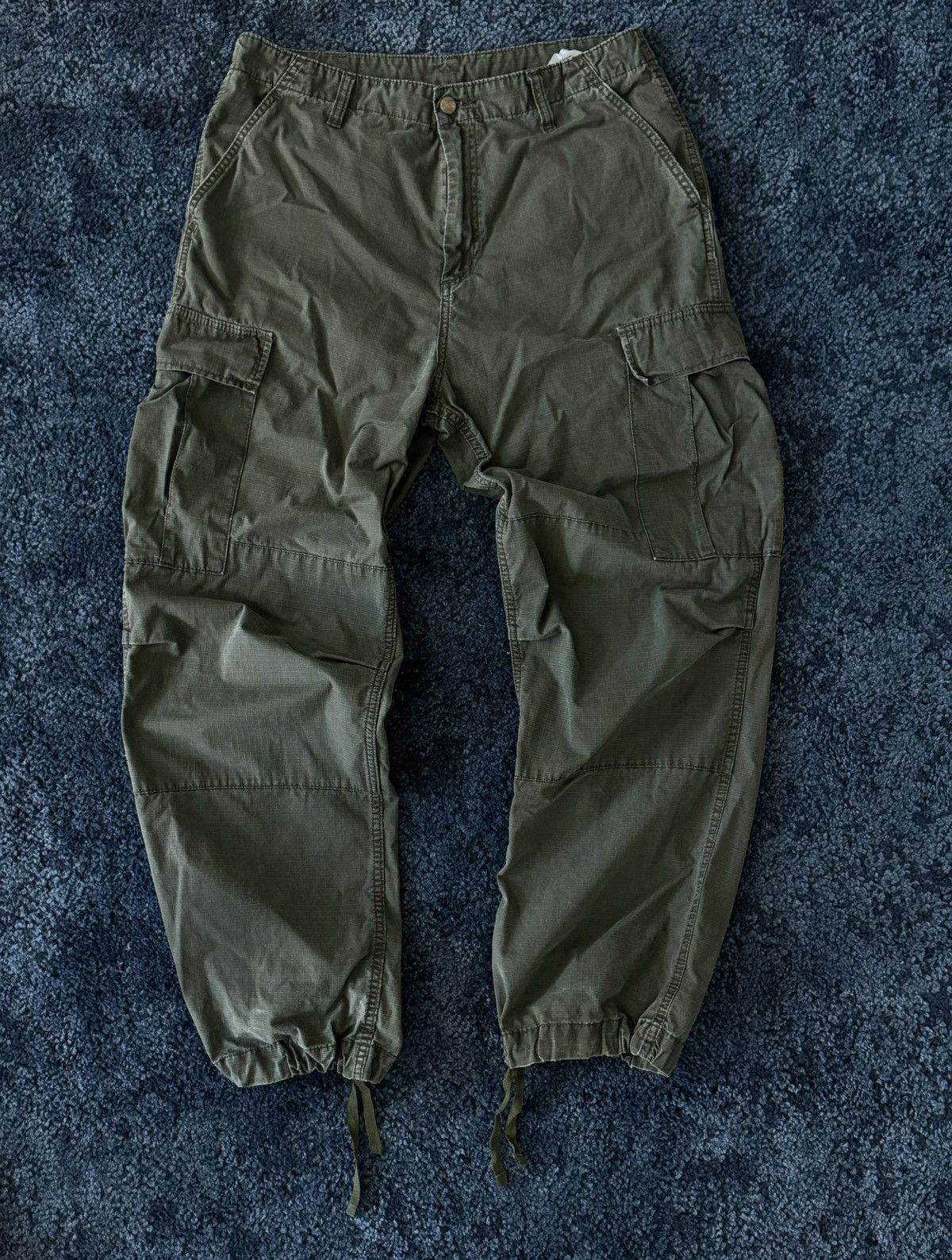 Designer × Vintage Carhartt Cargo Pants Size US 37 - 1 Thumbnail