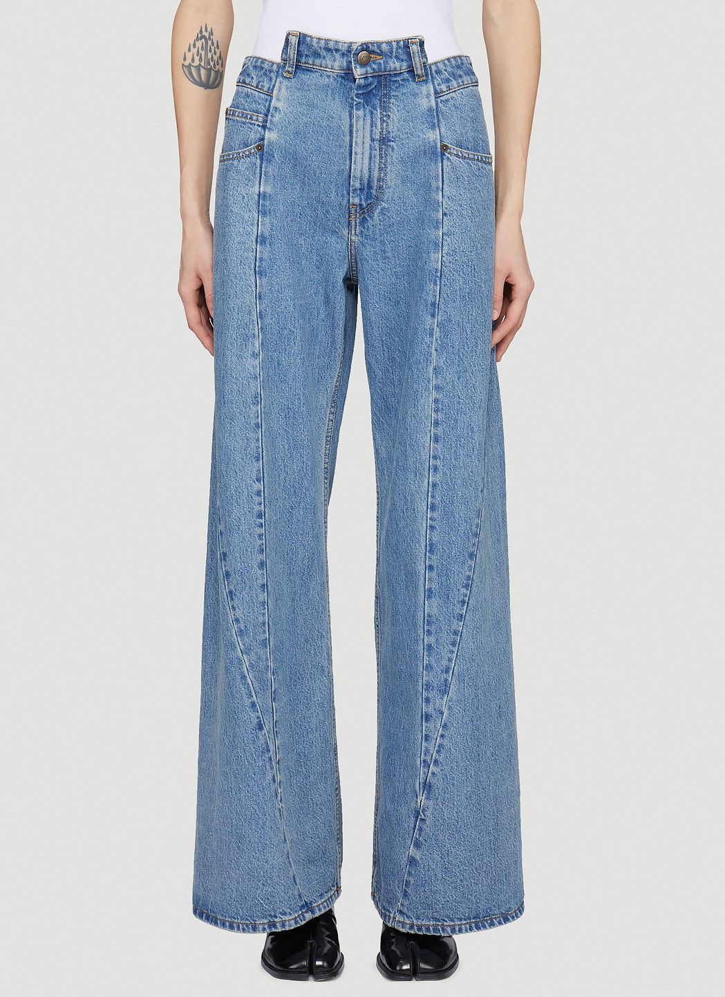 Maison Margiela Wide-Leg Jeans Size 28" / US 6 / IT 42 - 1 Thumbnail