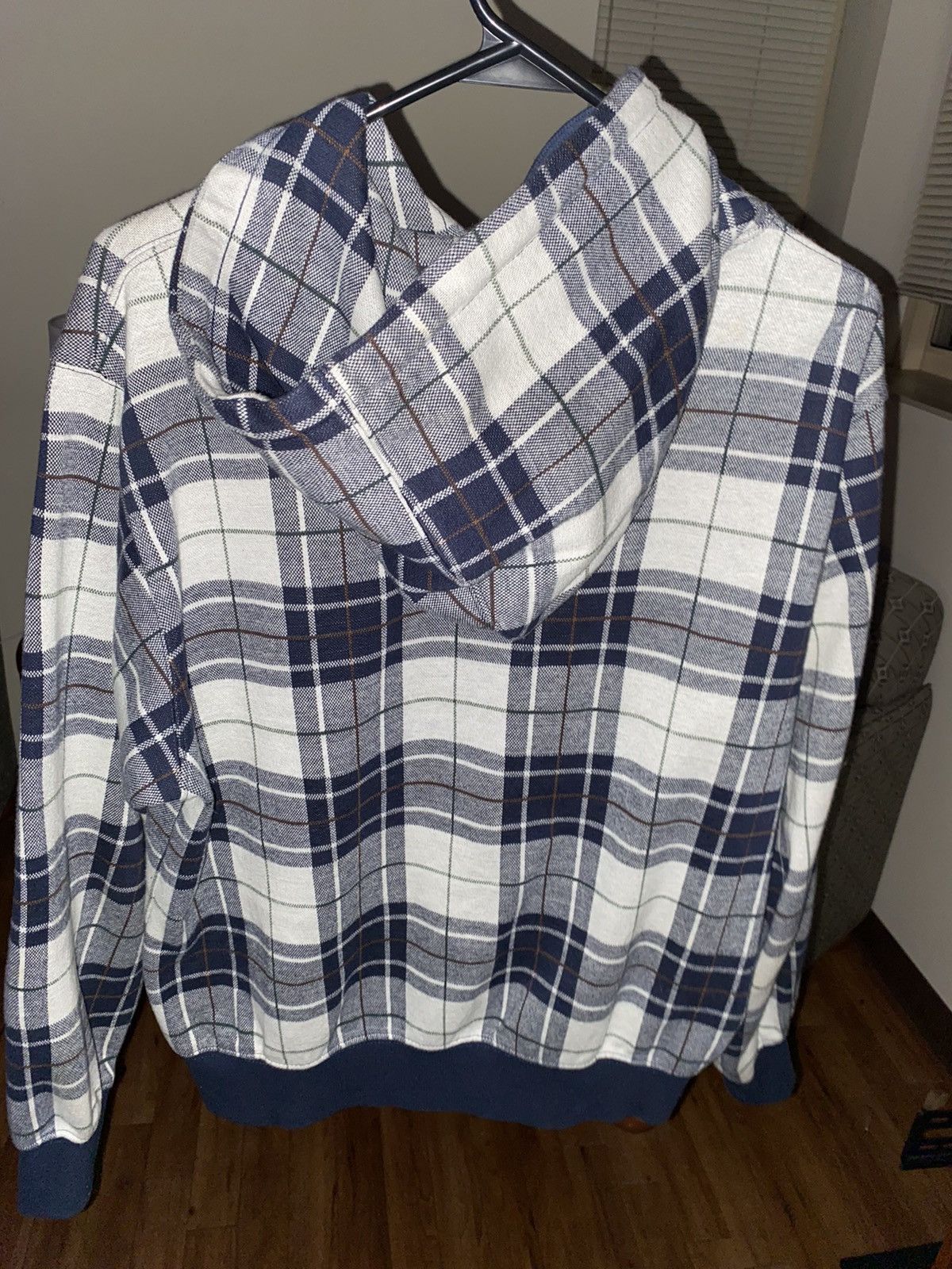 thisisneverthat White & Blue Tartan Thisisneverthat hoodie Size US S / EU 44-46 / 1 - 4 Thumbnail