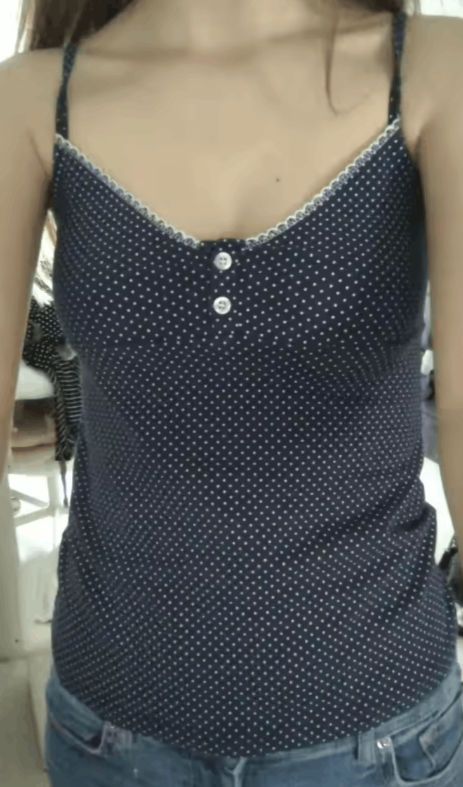 Other Blue Polka Dot Cami Top Size S / US 4 / IT 40 - 2 Thumbnail