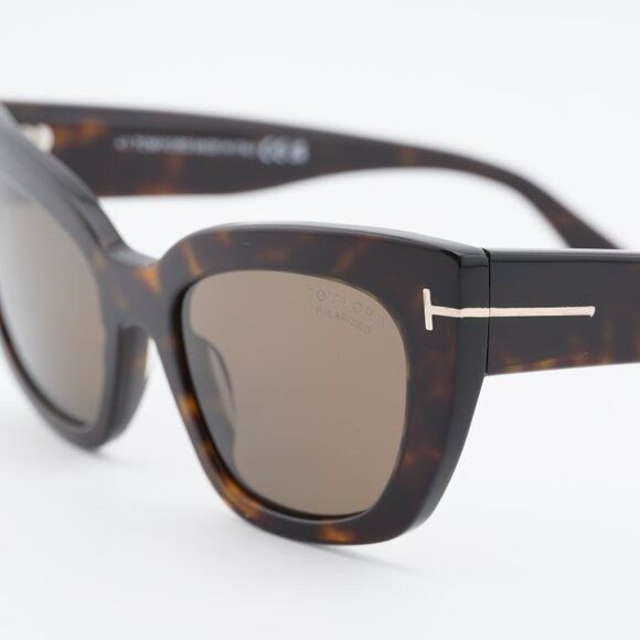 Tom Ford Tom Ford Athena FT1190 52H Sunglasses Havana Cat Eye Frame Size ONE SIZE - 6 Thumbnail
