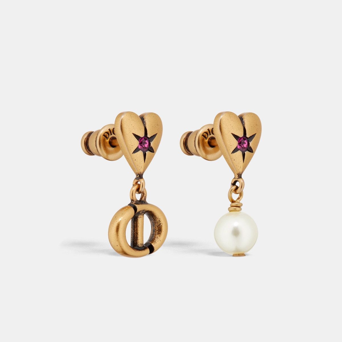 Dior o1bcso1str0126 Size:OS/Lucky Charms Earrings in Golden/White Size ONE SIZE - 1 Thumbnail