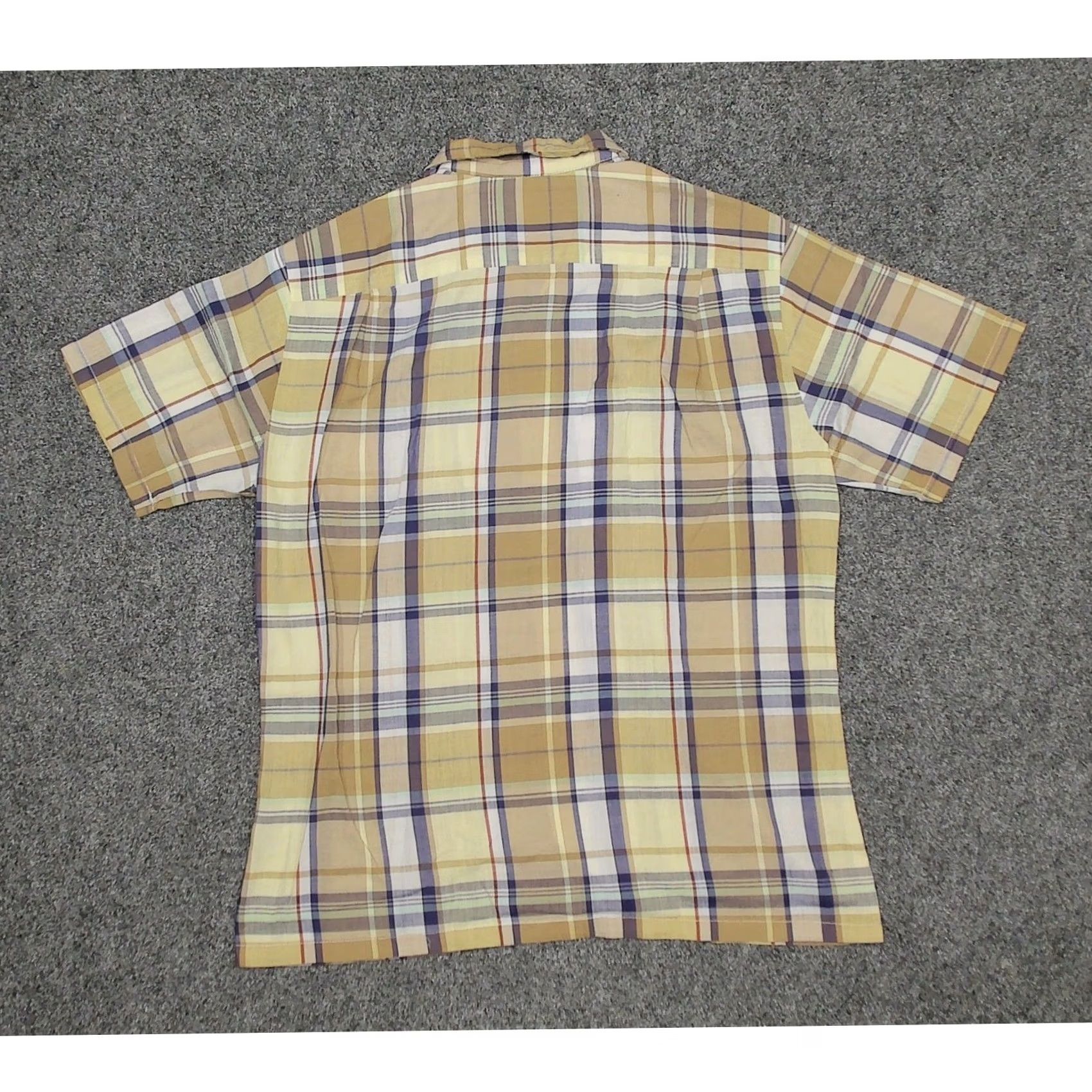 Vintage Vintage California Plus Camp Collar Shirt Mens M Oversized Boxy Plaid 70s Short Sleeve Cotton Polyester Beige Pattern Casual Retro 70s Mens Size US M / EU 48-50 / 2 - 4 Thumbnail