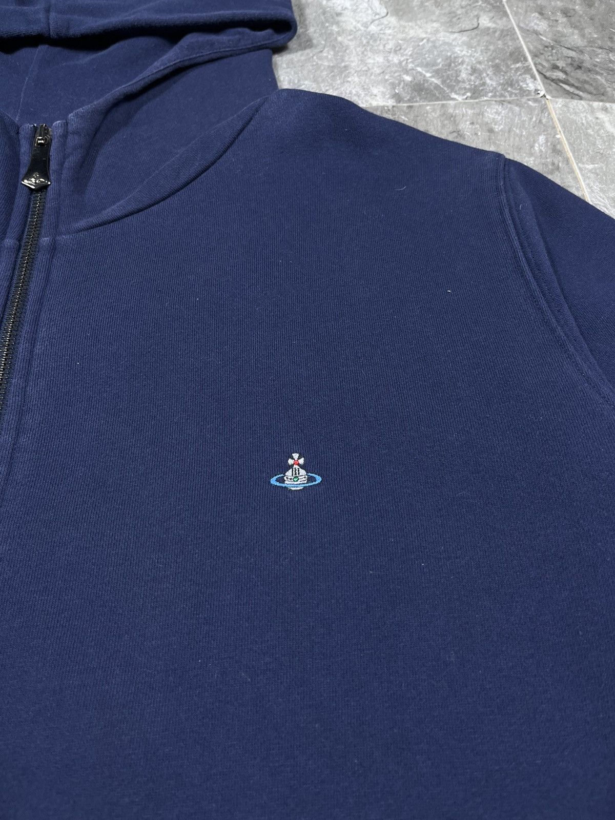 Vivienne Westwood Vivienne Westwood Zip Up Hoodie Designer Hype Rare Orb Logo Size US XL / EU 56 / 4 - 2 Thumbnail