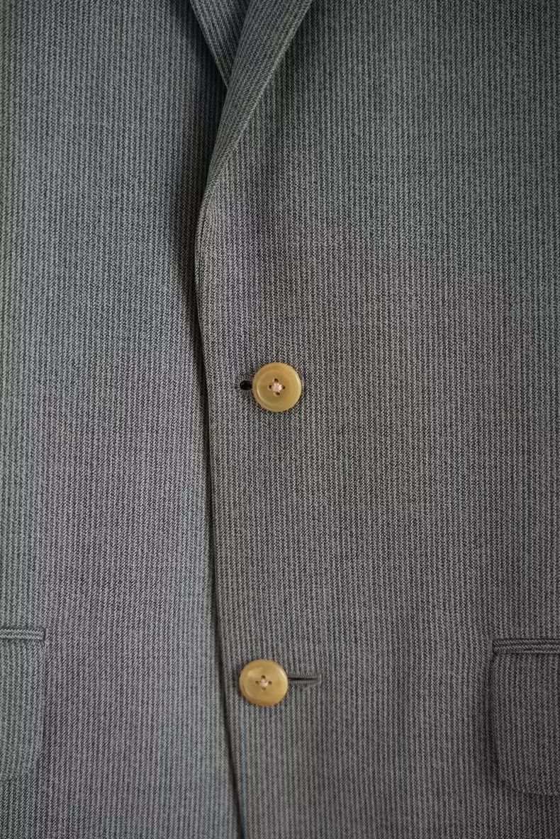 Yohji Yamamoto Yohji Yamamoto size m 90s black and grey striped blazer 25 Size 36R - 5 Thumbnail