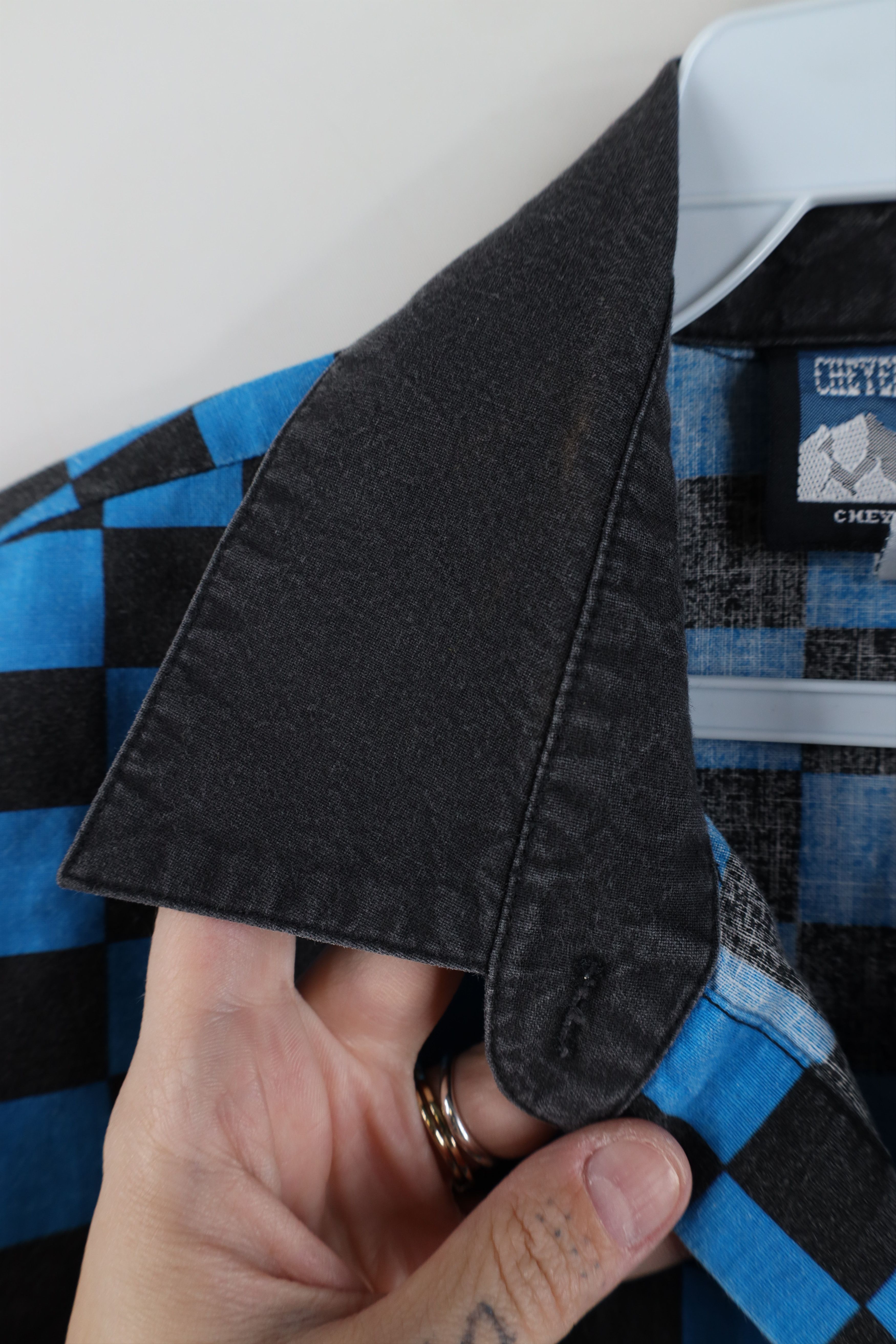 Vintage Vintage 90s Streetwear Checkered Western Button Shirt Size M / US 6-8 / IT 42-44 - 9 Thumbnail