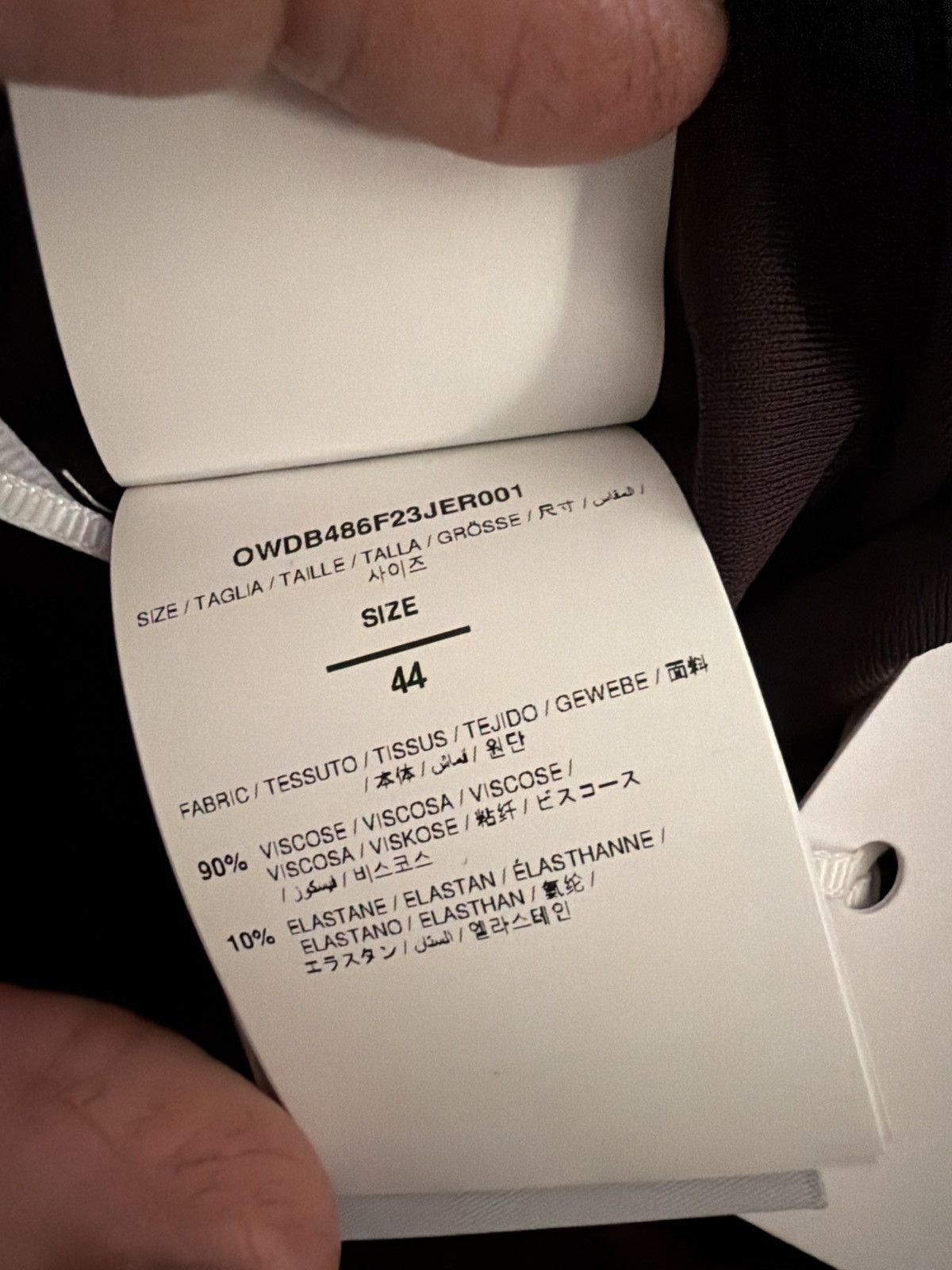 Off-White Off-White Fluid Jer Twist Mini Dress Size M / US 6-8 / IT 42-44 - 4 Thumbnail