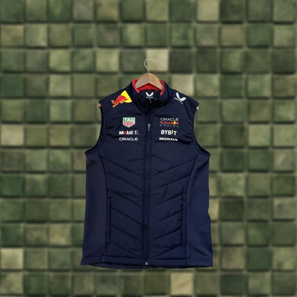 Castore RARE RED BULL RACING FORMULA 1 VEST Castore Sleeveless Navy Blue M Mens Racing Vest Size US M / EU 48-50 / 2 - 1 Thumbnail