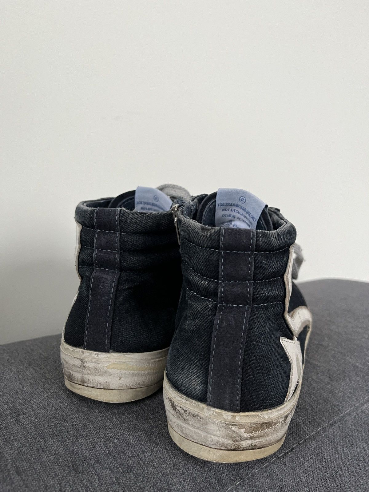 Golden Goose Golden Goose Slide Distressed Hi-top Sneakers Size US 7 / EU 40 - 8 Thumbnail