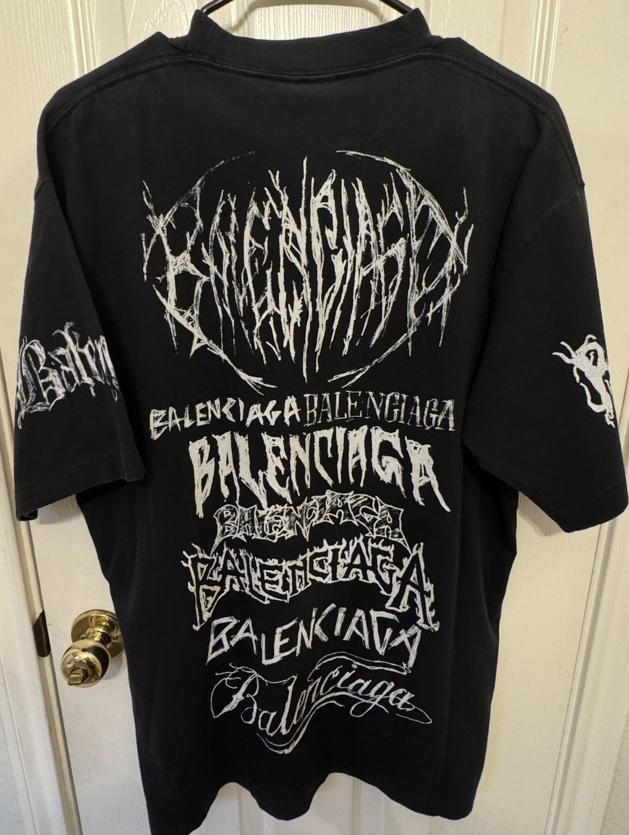 Balenciaga Balenciaga Metal Logo T-Shirt (Black) Size US XS / EU 42 / 0 - 4 Thumbnail