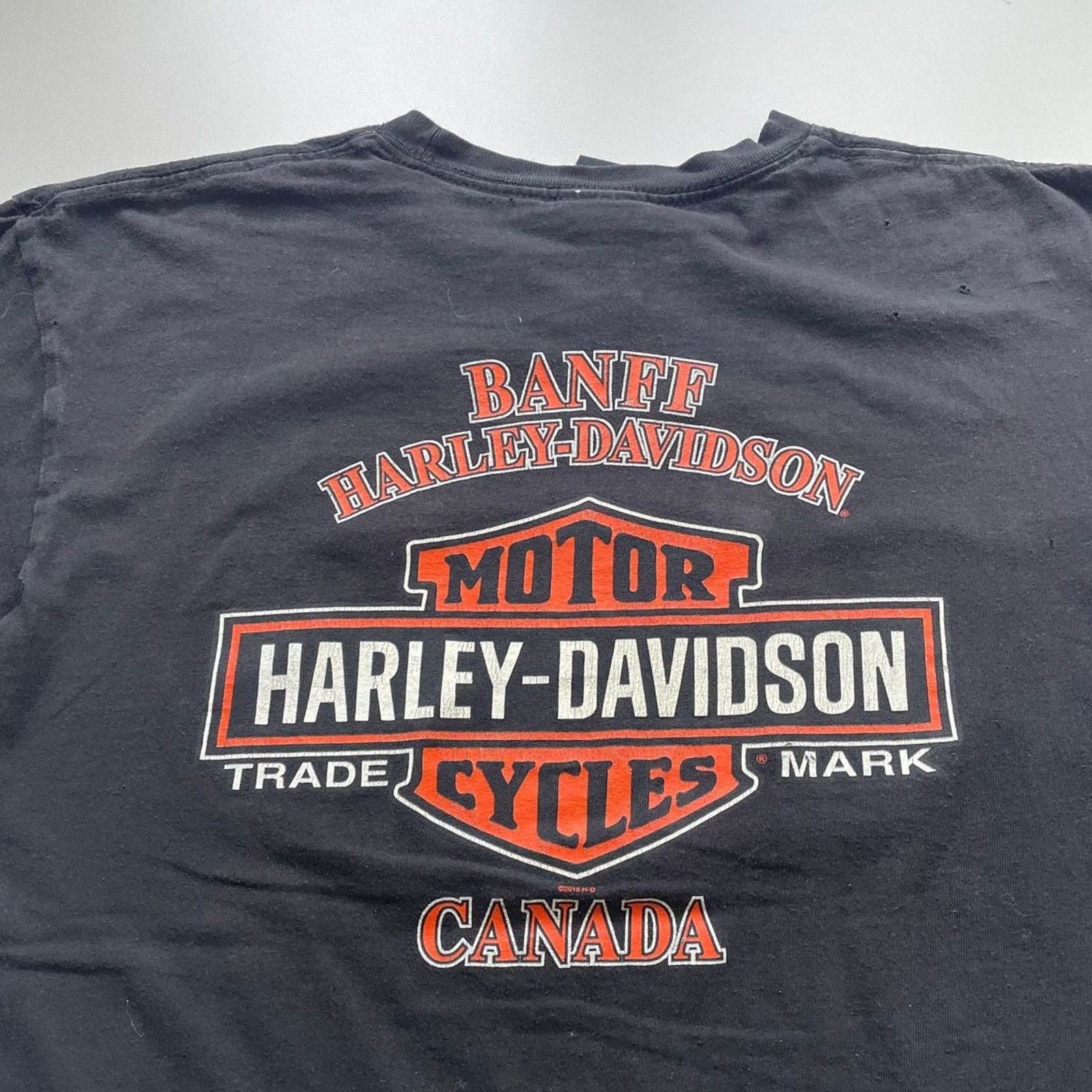 Harley Davidson Vintage Y2K Harley Davidson Skull T Shirt Large Faded Black Size US L / EU 52-54 / 3 - 4 Thumbnail