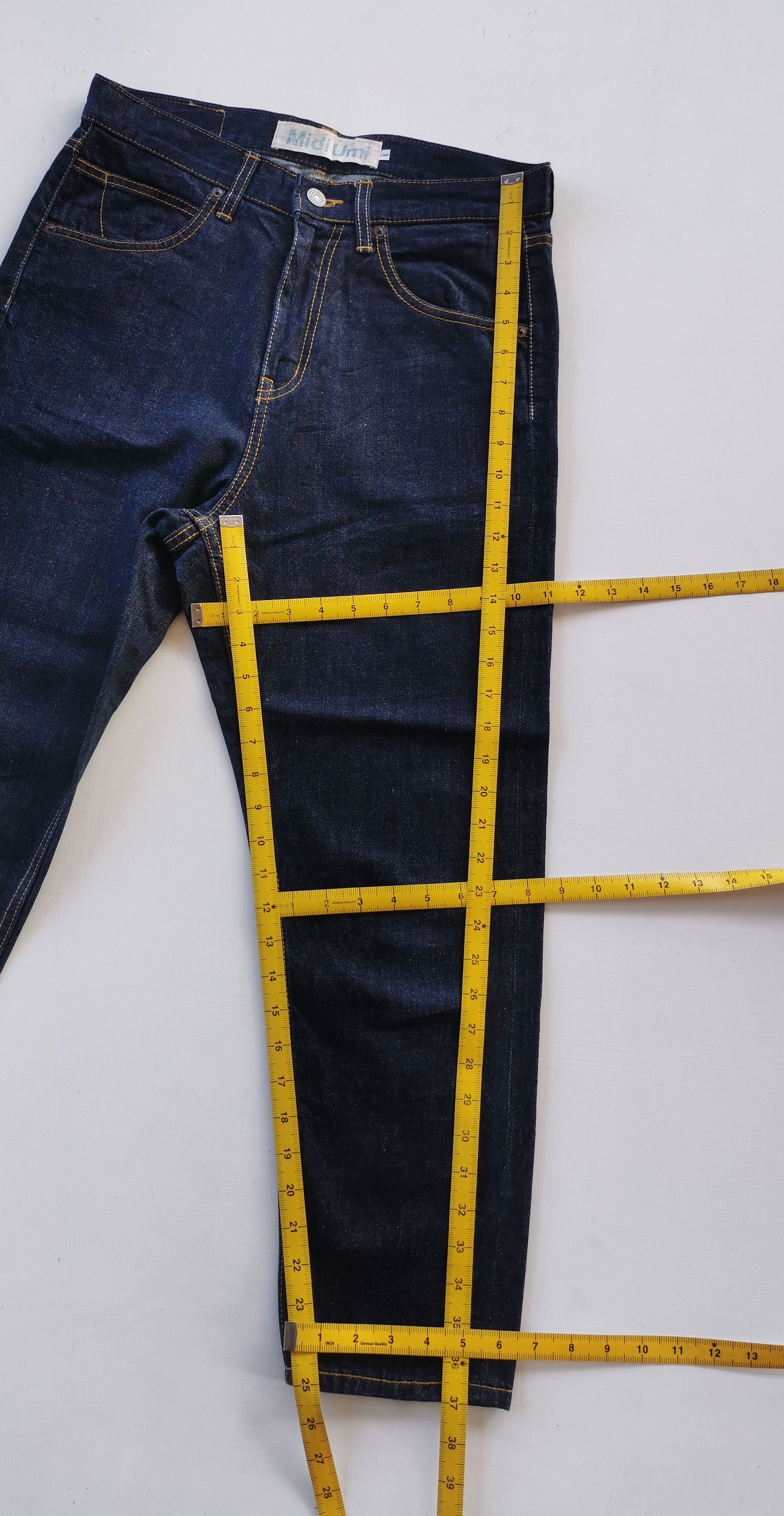 Japanese Brand Midi Umi Japan Minimalist Denim Pants Size 30" / US 8 / IT 44 - 4 Thumbnail