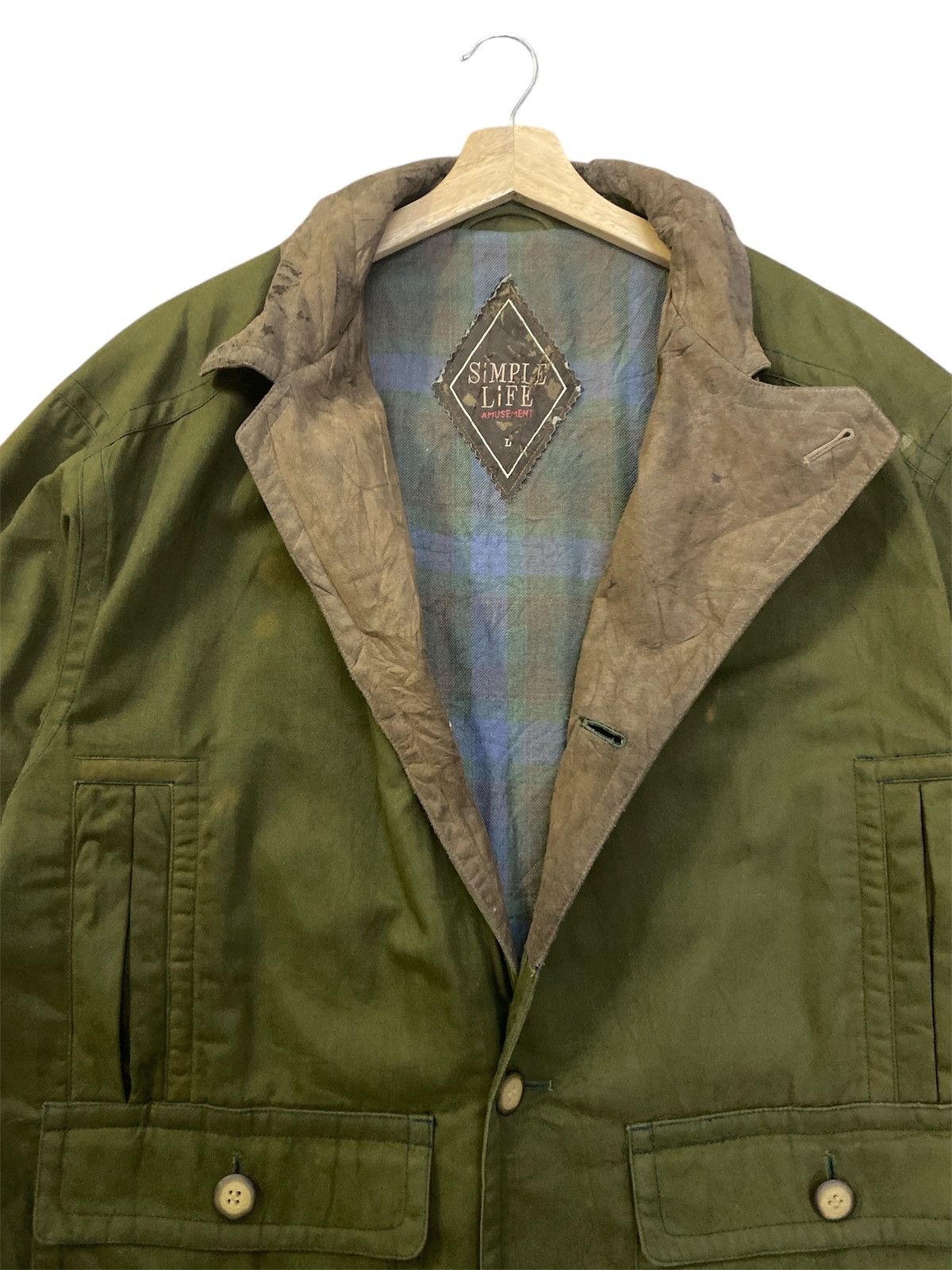 Japanese Brand × Vintage Vintage Japanese Brand Simple Life Herringbone Jacket Size US L / EU 52-54 / 3 - 6 Thumbnail