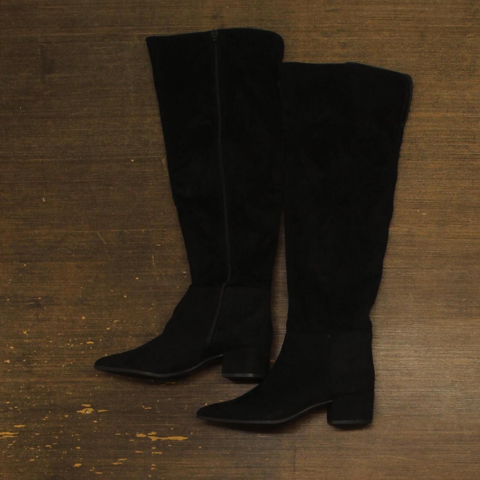 Other Nwt On 34th Womens Boots 10019655400 Black Microsuede 5.5m Size US 5.5 / IT 35.5 - 1 Thumbnail