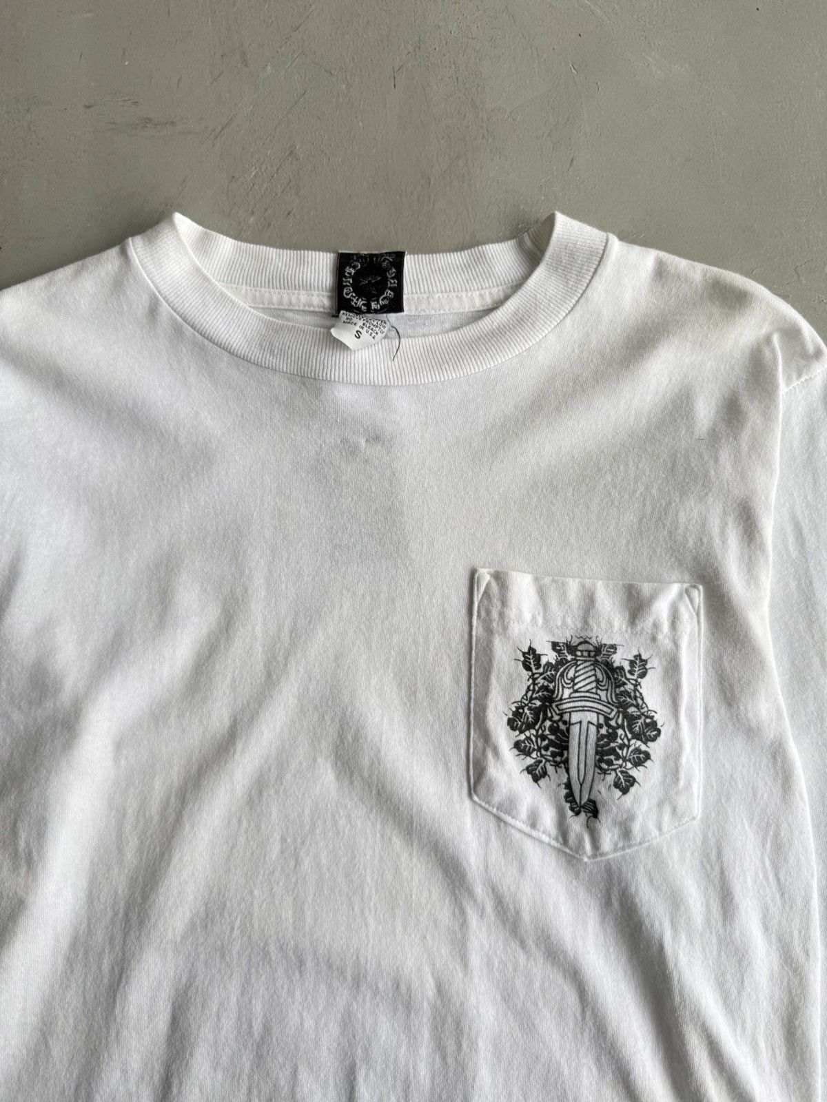 Chrome Hearts Rare 90s - Vine Dagger Pocket Longsleeves Size US S / EU 44-46 / 1 - 2 Thumbnail