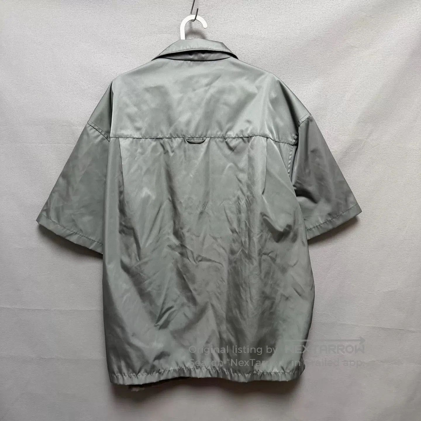 Prada Gray Short Sleeve Button-Up Shirt. Size US M / EU 48-50 / 2 - 2 Thumbnail