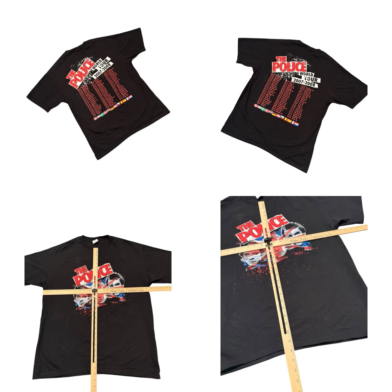 Anvil VINTAGE The Police 2007-2008 World Tour Concert T-shirt XL Black Size US XL / EU 56 / 4 - 8 Thumbnail