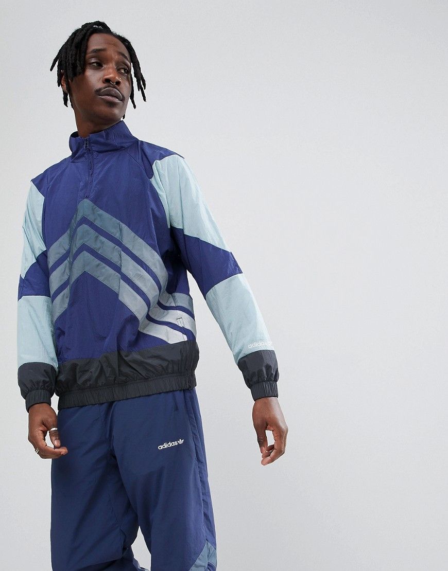 Adidas Adidas Originals V Stripes Windbreaker Size US XL / EU 56 / 4 - 2 Thumbnail