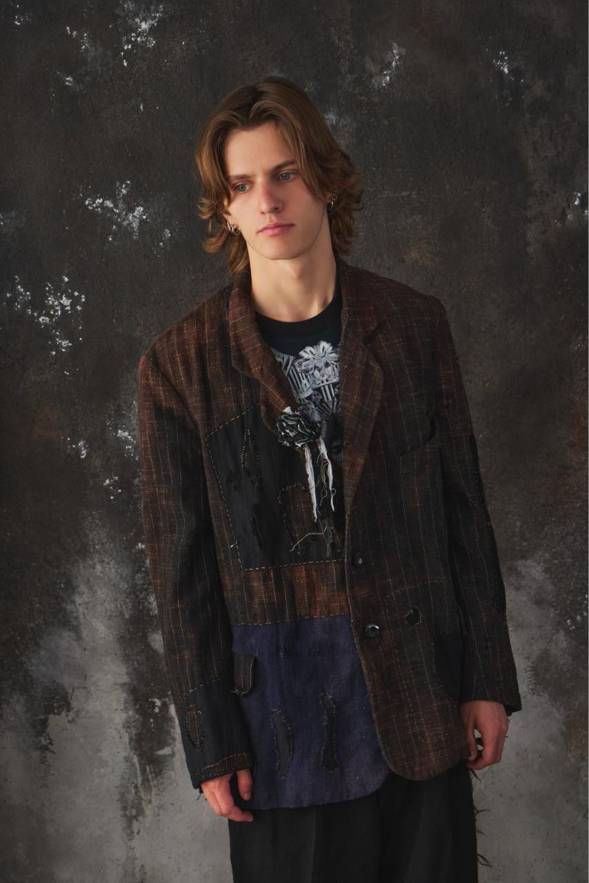 Archivio J.M. Ribot Archivio J.M. Ribot Handmade Distressed Patchwork Blazer Size US M / EU 48-50 / 2 - 1 Thumbnail
