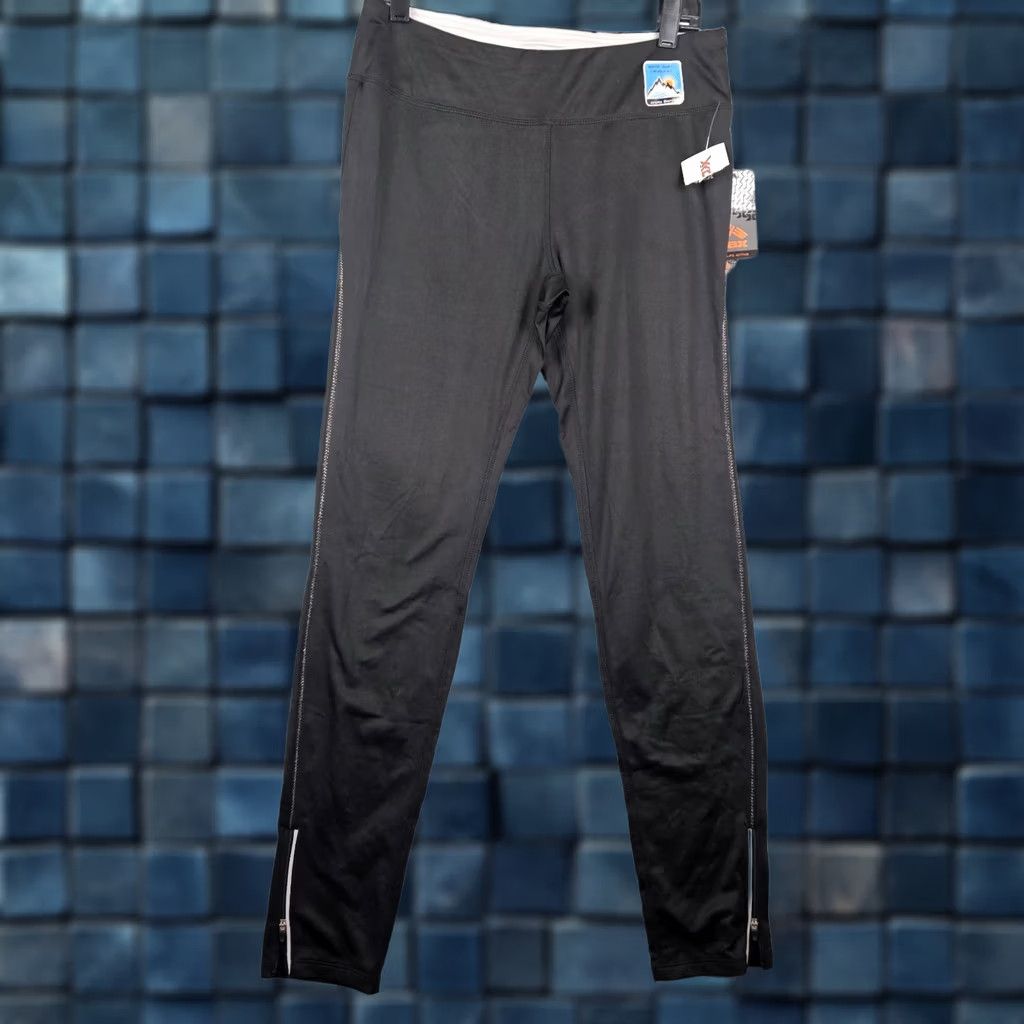 Vintage RBX Women's Black Ankle Zipper Legging Size M Regular Solid Sports Pattern Size 32" / US 10 / IT 46 - 1 Thumbnail