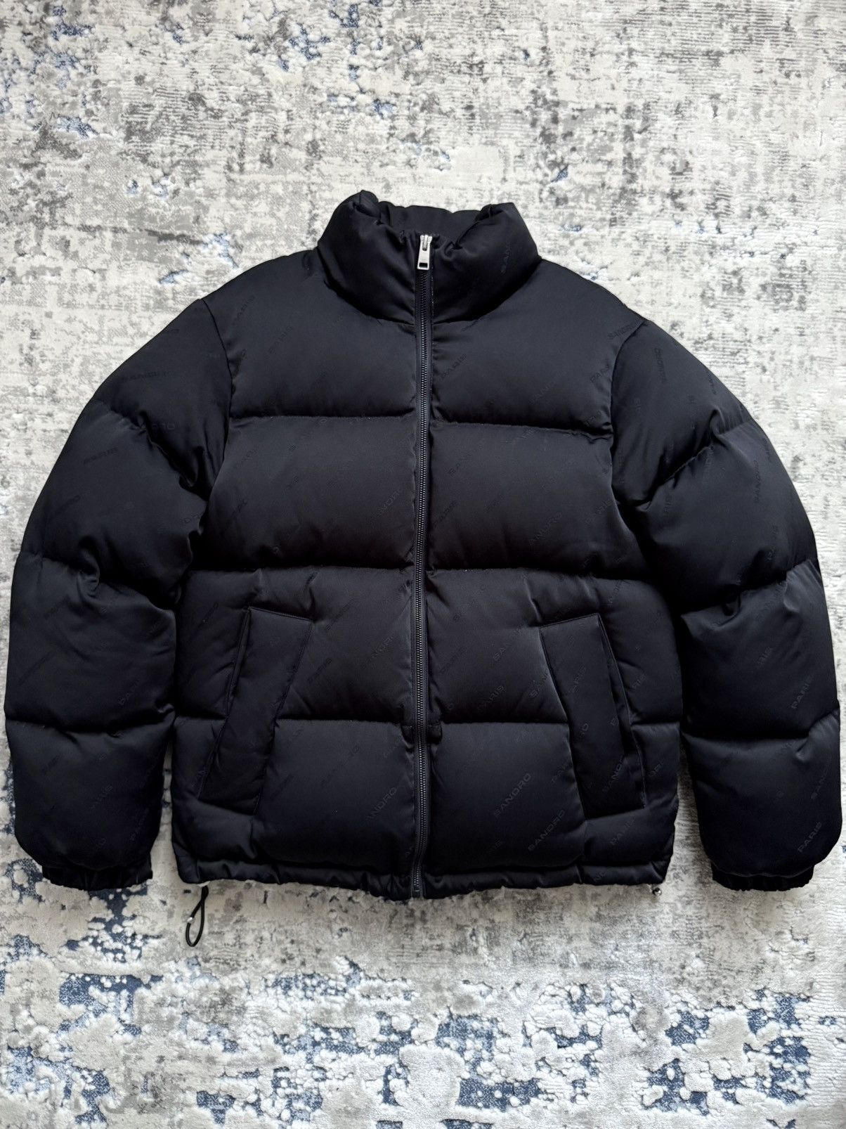 Sandro Sandro Paris Monogram Puffer Down Jacket Size US S / EU 44-46 / 1 - 1 Thumbnail