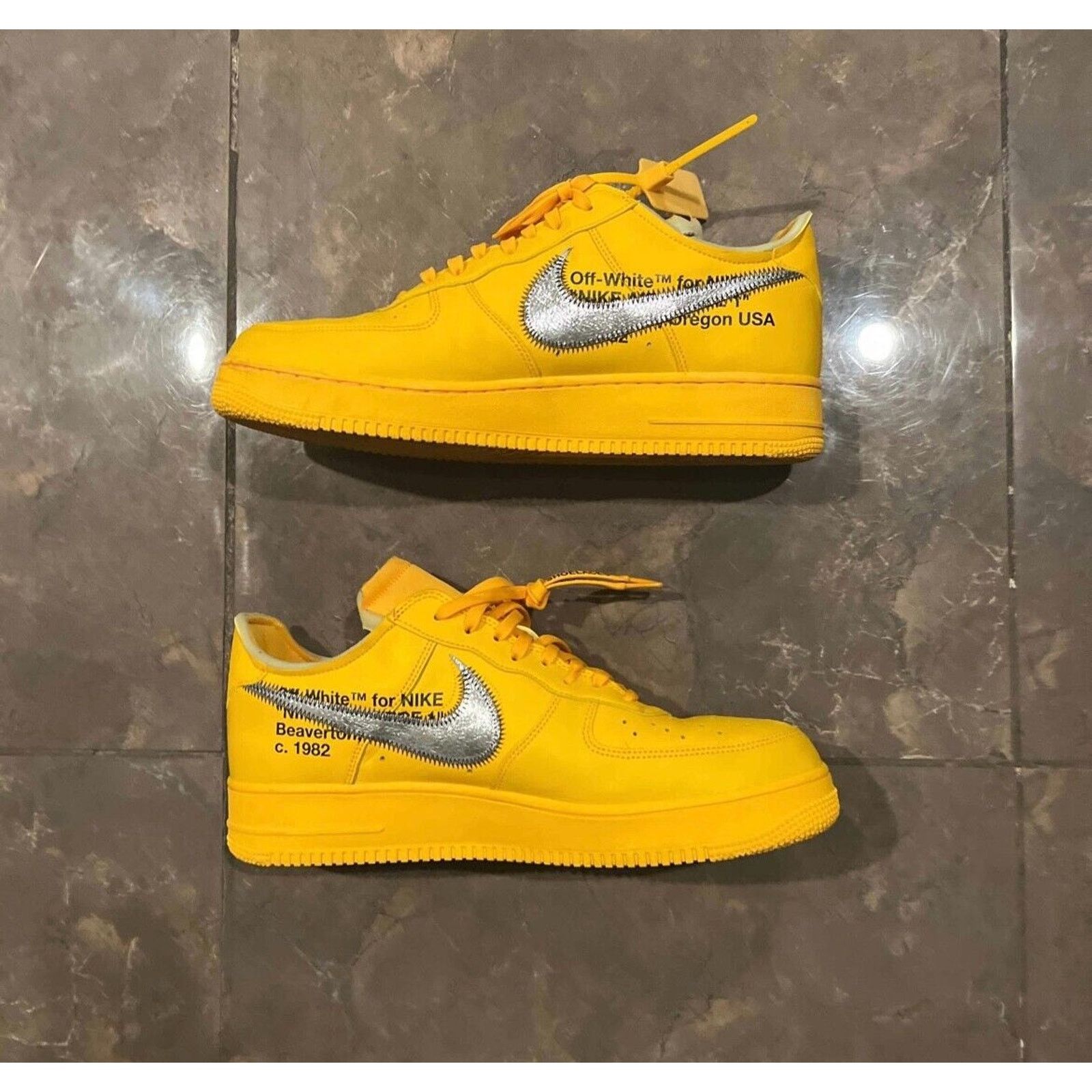 Off-White Size 13- Off White air force 1 lemonade DD1876-700 Size US 13 / EU 46 - 2 Thumbnail