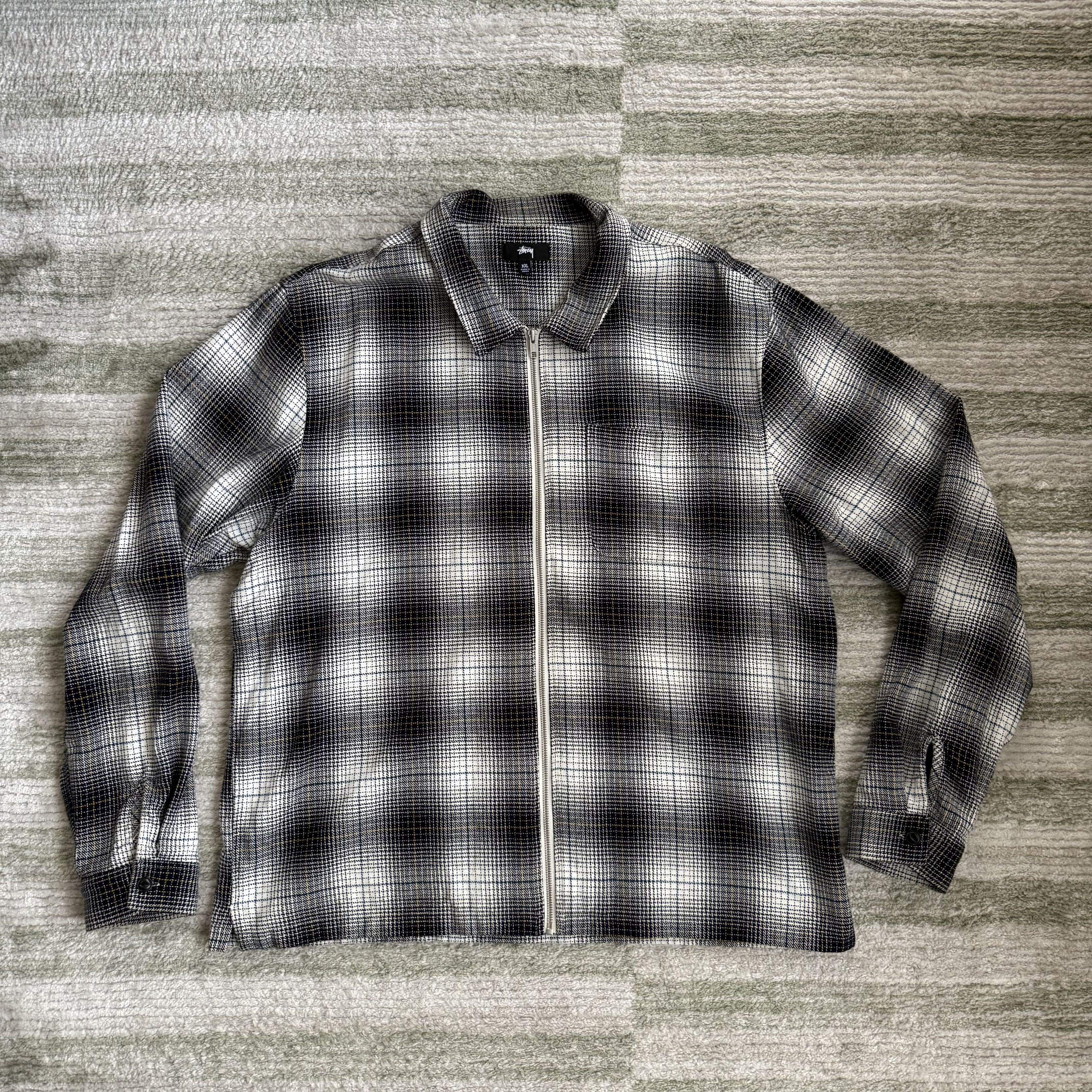 Stussy Stussy PAUL SHADOW PLAID ZIP SHIRT | Grailed