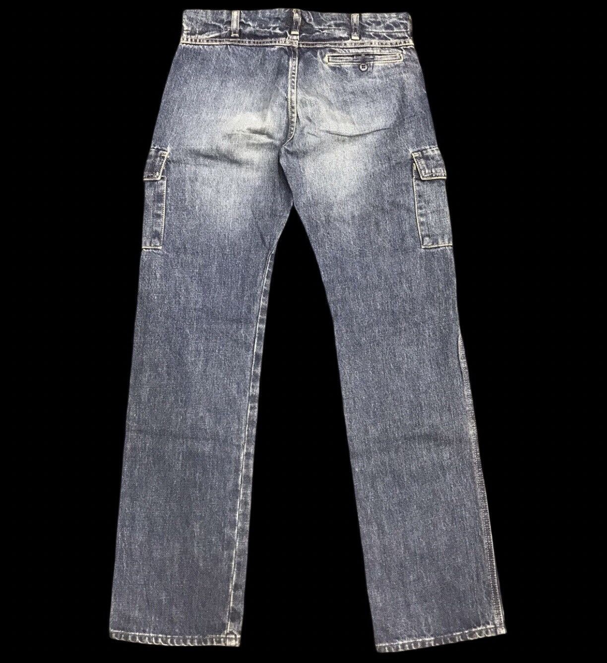 Japanese Brand DMG Japan Cargo Jeans F795 Size US 29 - 2 Thumbnail