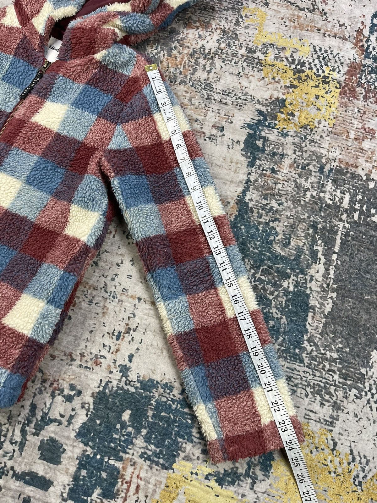 Ne-Net Issey Miyake Ne-Net Kitten Ear Plaid Zipper Hoodie Size XS / US 0-2 / IT 36-38 - 11 Thumbnail