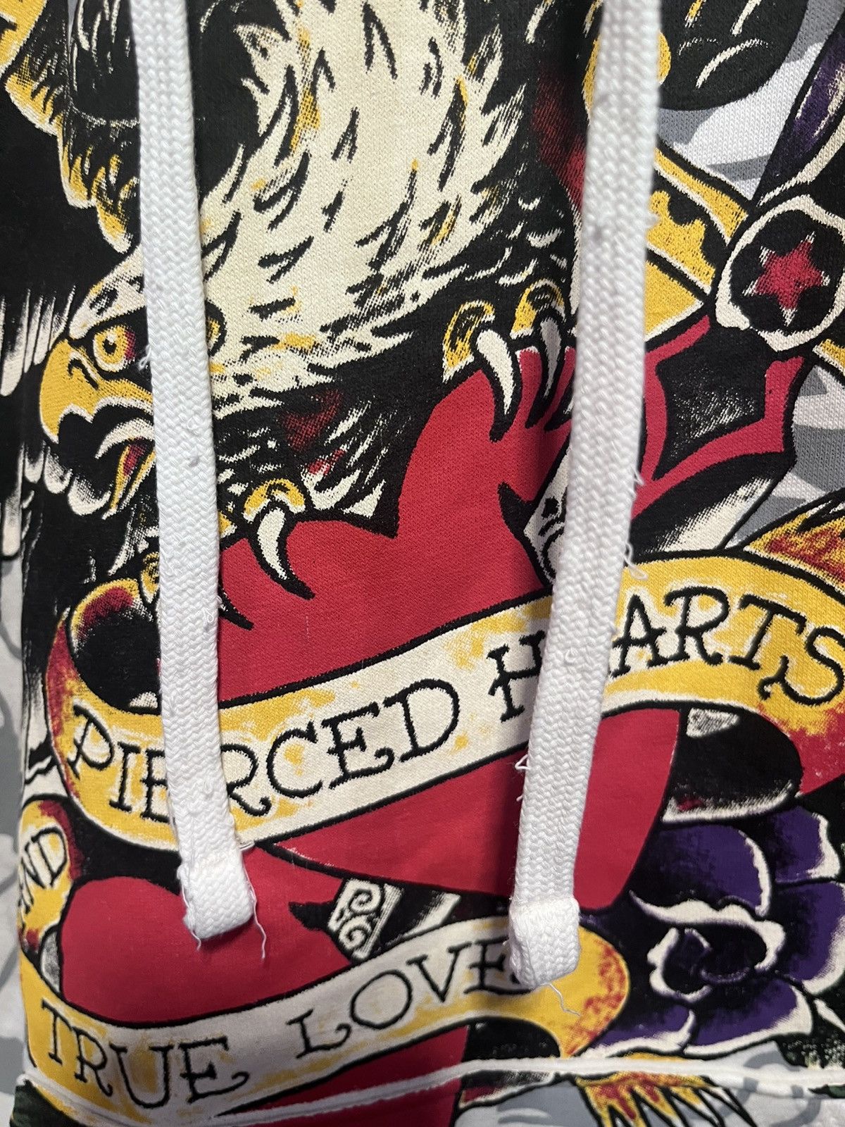 Ed Hardy Ed hardy damaged hoodie Size US XL / EU 56 / 4 - 4 Thumbnail