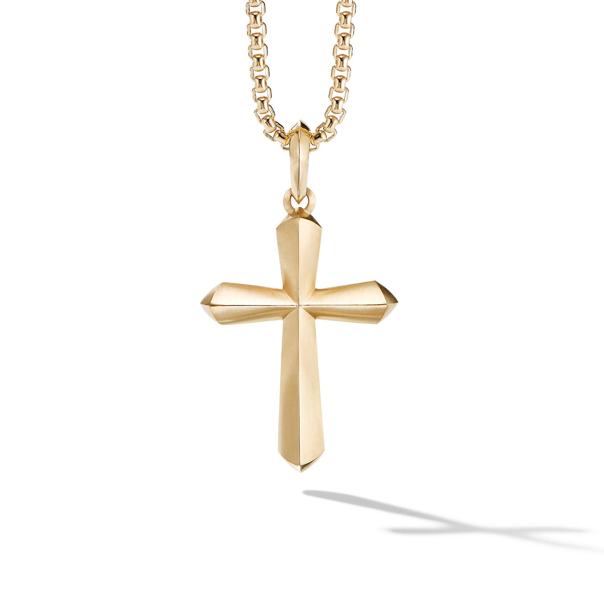 David Yurman o1w1db10526 D25393M /Size 8/Roman Cross Amulet in Golden Size ONE SIZE - 1 Thumbnail