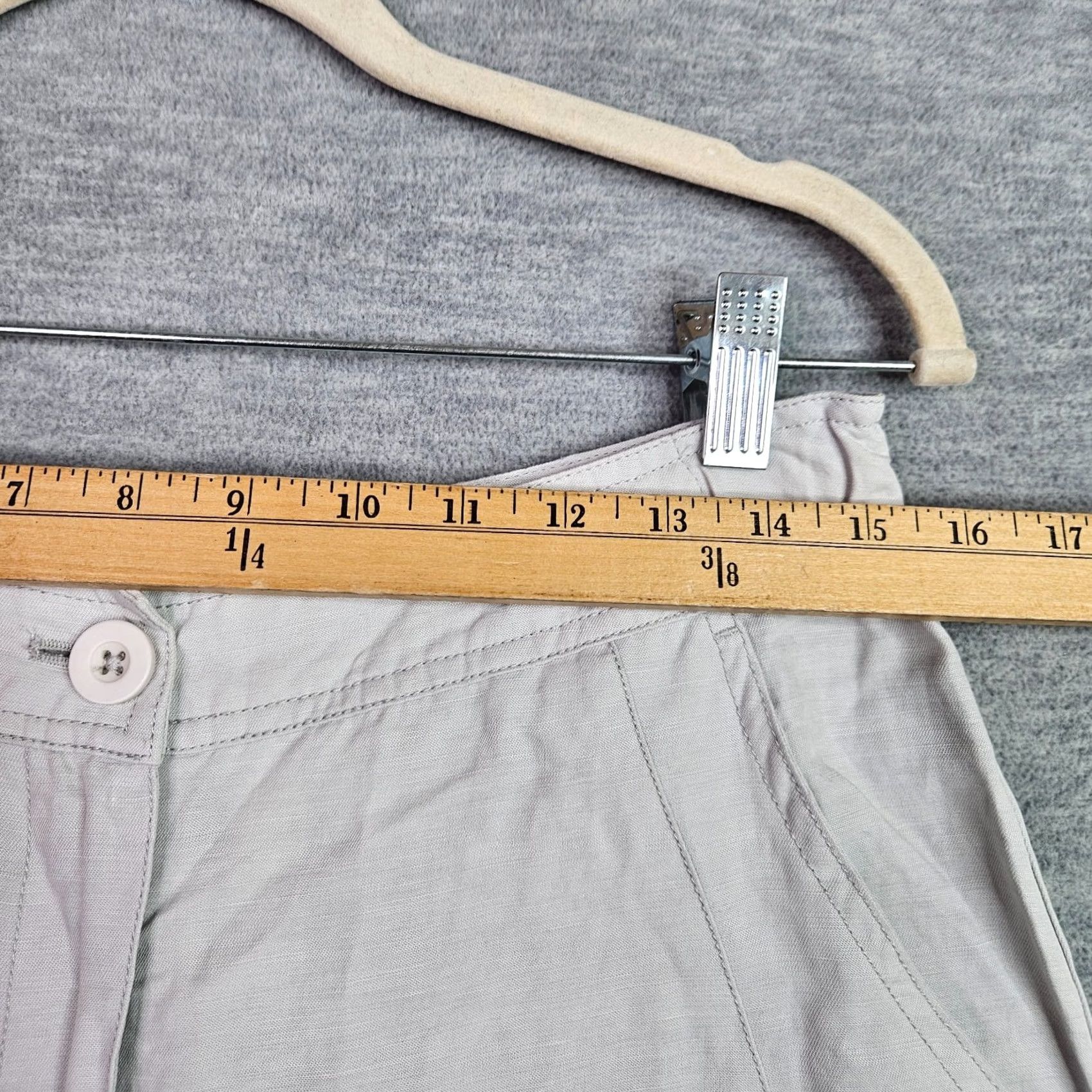Vintage Stella Carakasi Womens Sz S Ivory White Casual Lightweight Tapered Pants NWT Size 28" / US 6 / IT 42 - 4 Thumbnail