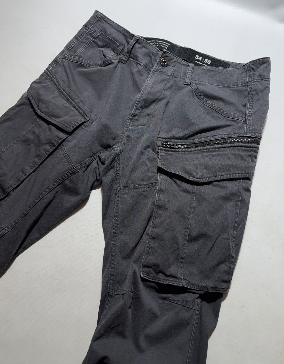 G-Star G-Star Robic Zip 3D Regular Tapered Cargo Pants Size US 34 / EU 50 - 3 Thumbnail