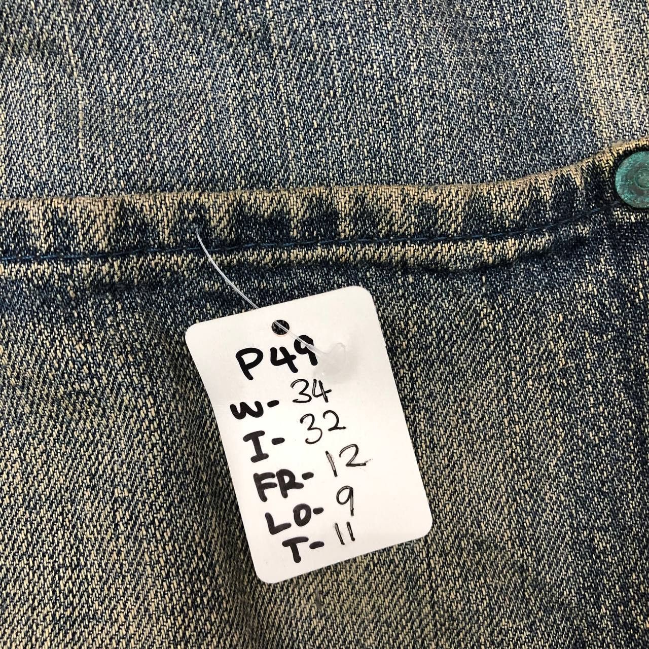 Lee P49 VTG UNION MADE X LEE DISTRESSED WORWEAR DENIM Size US 34 / EU 50 - 15 Thumbnail
