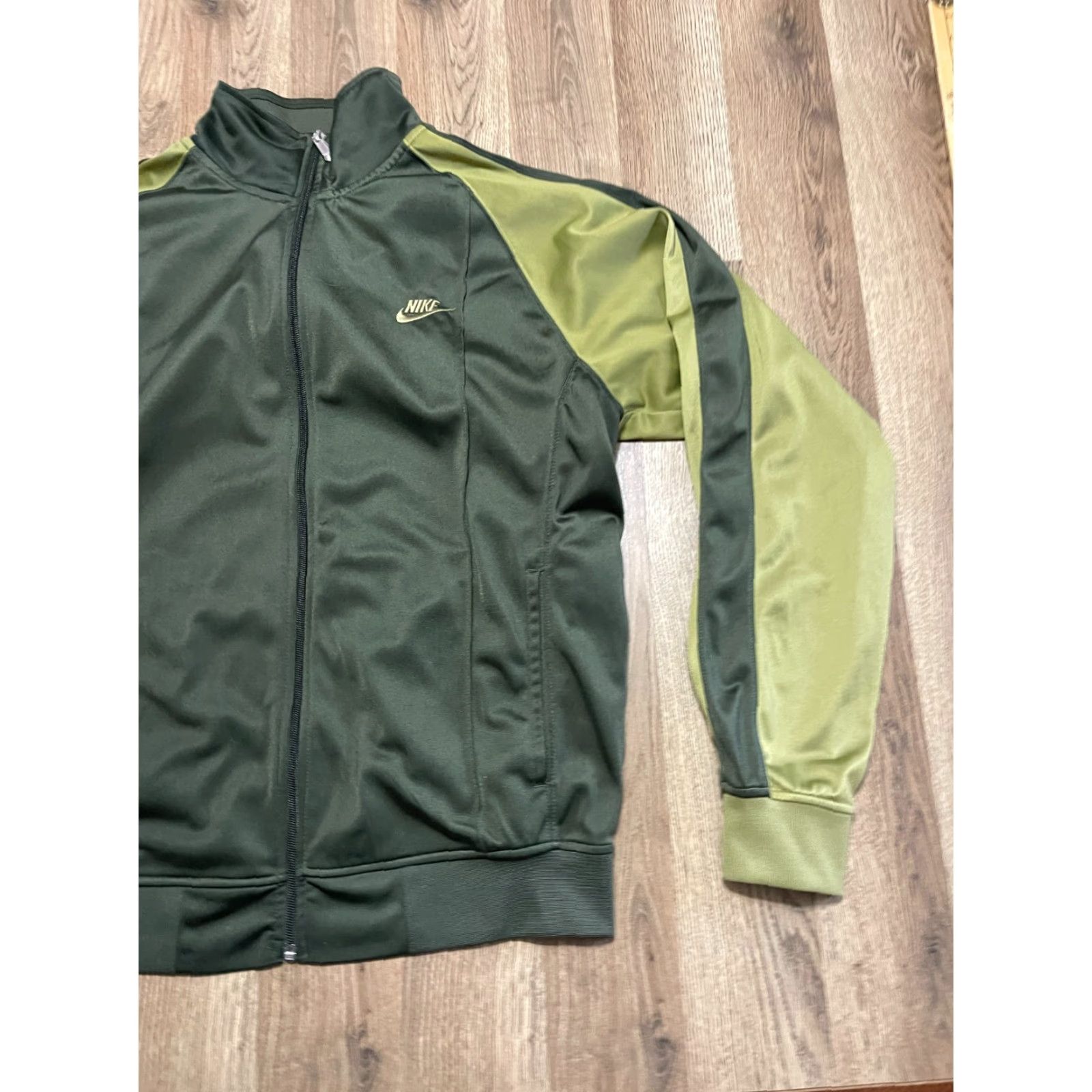 Nike Nike Sweatshirt Men's Small Green Full Zip Front Pockets Regular Size Size US S / EU 44-46 / 1 - 3 Thumbnail