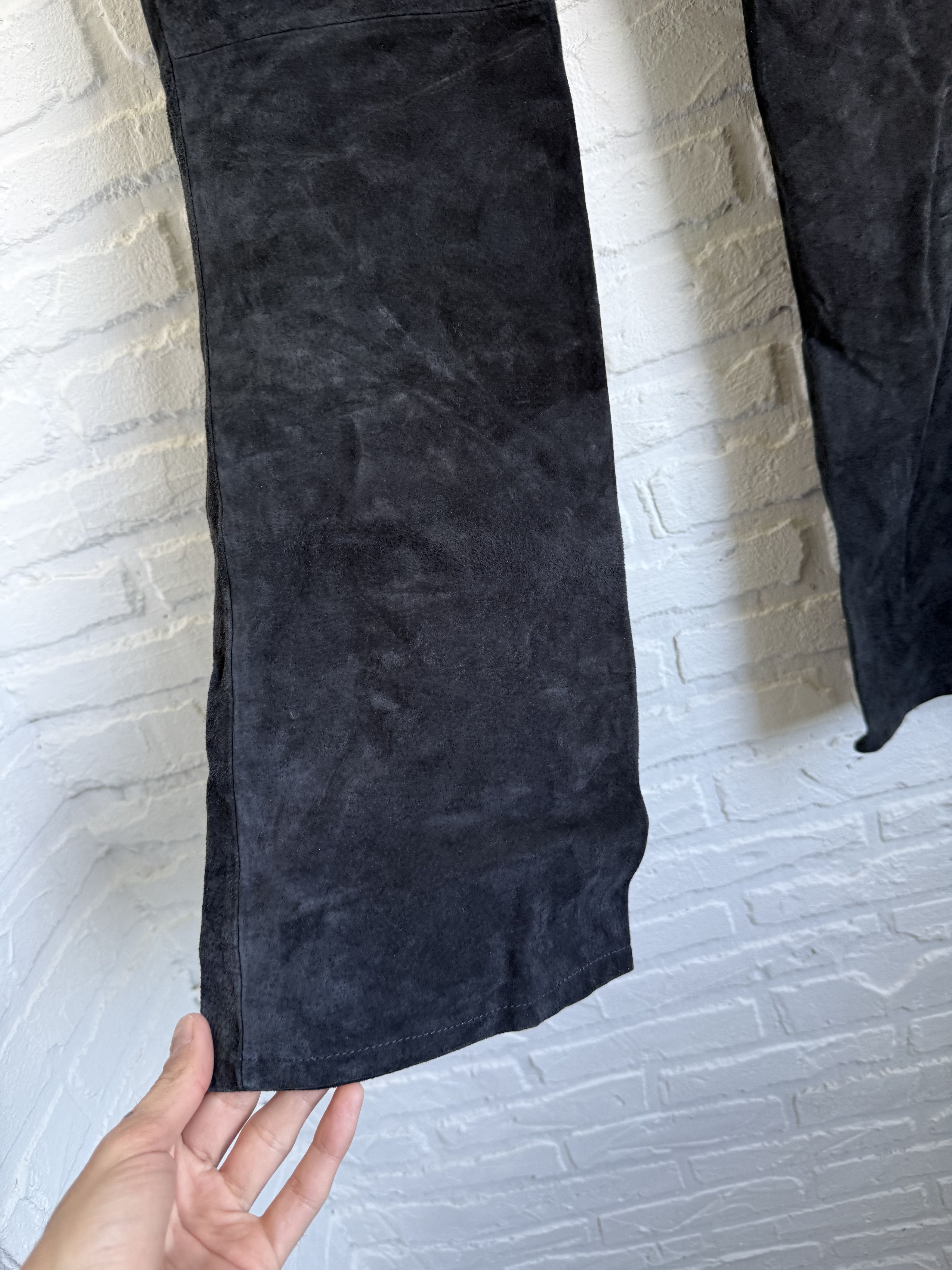 Levi's Vintage 90s Levi’s Leather Pants Bootcut Y2K Low Rise size Size 25" / US 0 / IT 36 - 9 Thumbnail