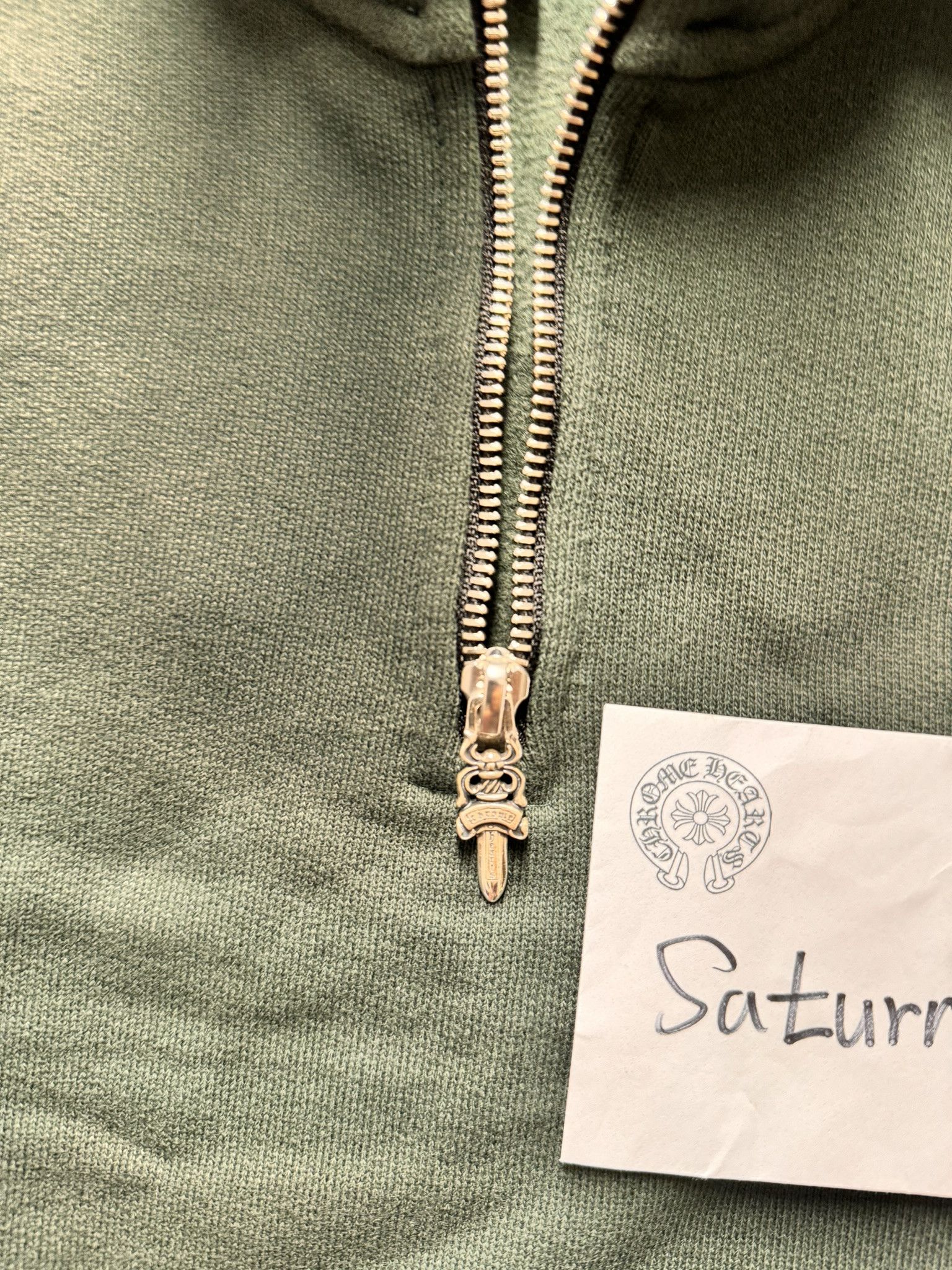 Chrome Hearts chrome hearts script logo embroidery half zip GREEN MEDIUM Size US M / EU 48-50 / 2 - 4 Thumbnail