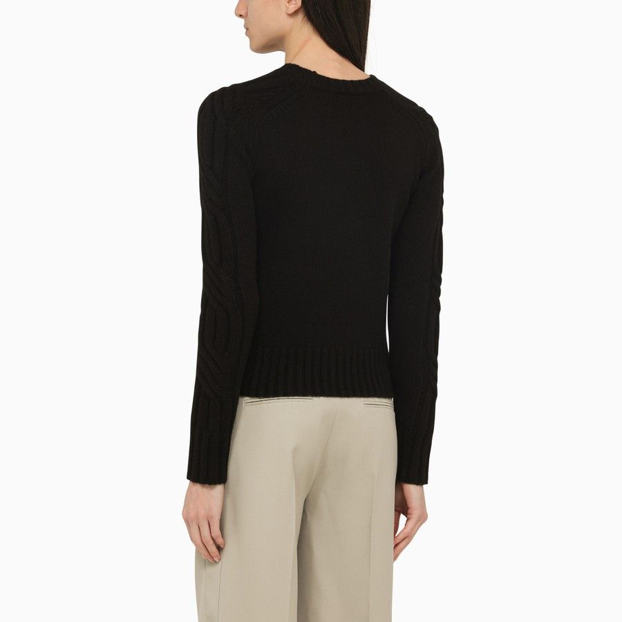 o1d2blof0824 Cashmere Crew-neck Sweater in Black