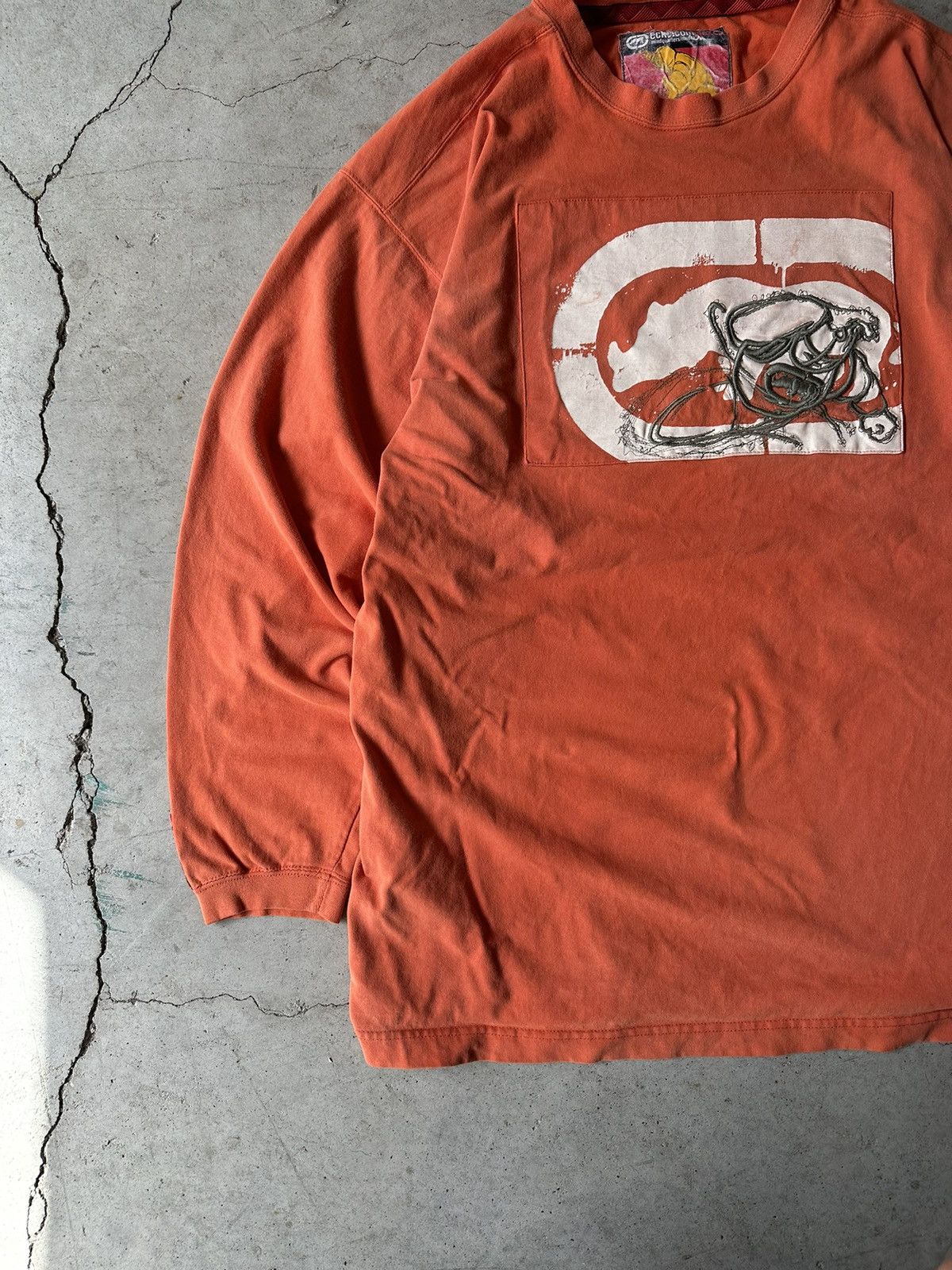 Ecko Unltd. Y2K Vintage Grunge Ecko Unltd. orange longsleeve shirt Size US XL / EU 56 / 4 - 3 Thumbnail