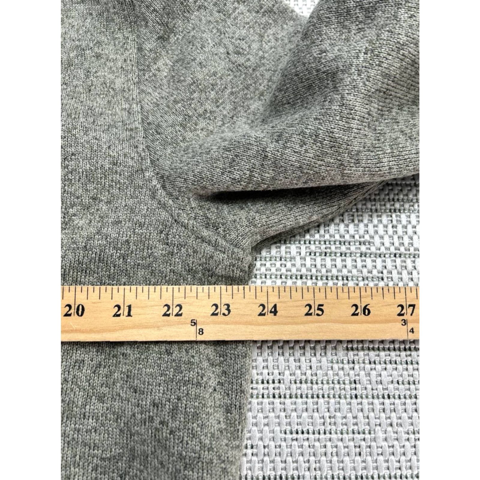 Vintage L.L. Bean Fleece Sweater Mens Small Green Pullover Knit Mock Neck Kangaroo Pocket Casual Outdoor Winter Fall Size US S / EU 44-46 / 1 - 6 Thumbnail