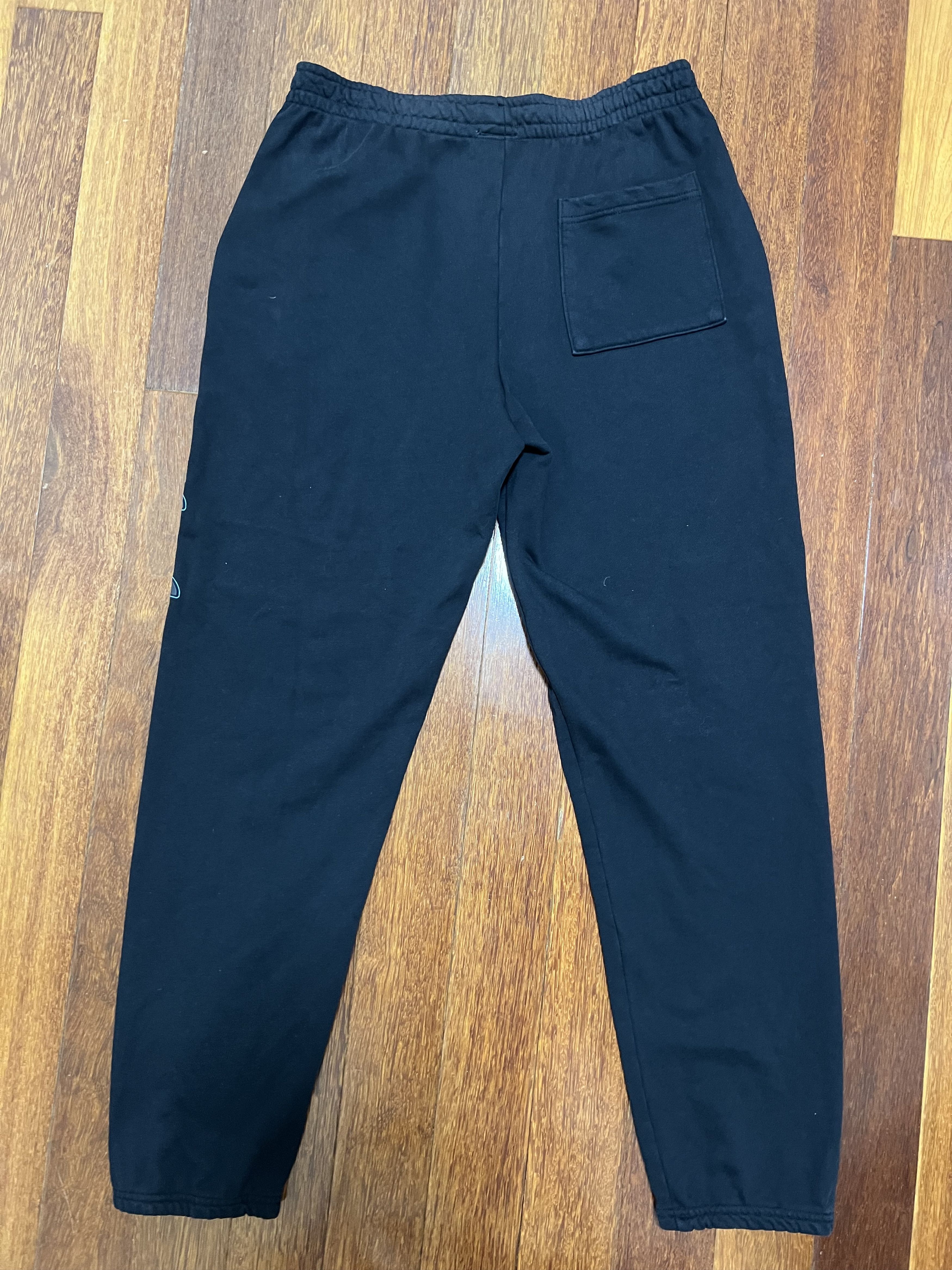Frank Ocean 💚 2020 Frank Ocean Blonded Logo Sweatpants Black Large NEW Size US 34 / EU 50 - 3 Thumbnail