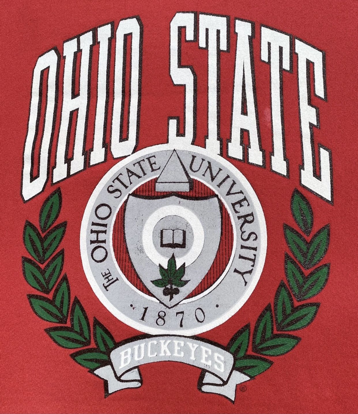 Vintage 90’s Ohio State Buckeyes Cutoff Sweatshirt 2XL Size XXL / US 16-18 / IT 52-54 - 4 Thumbnail