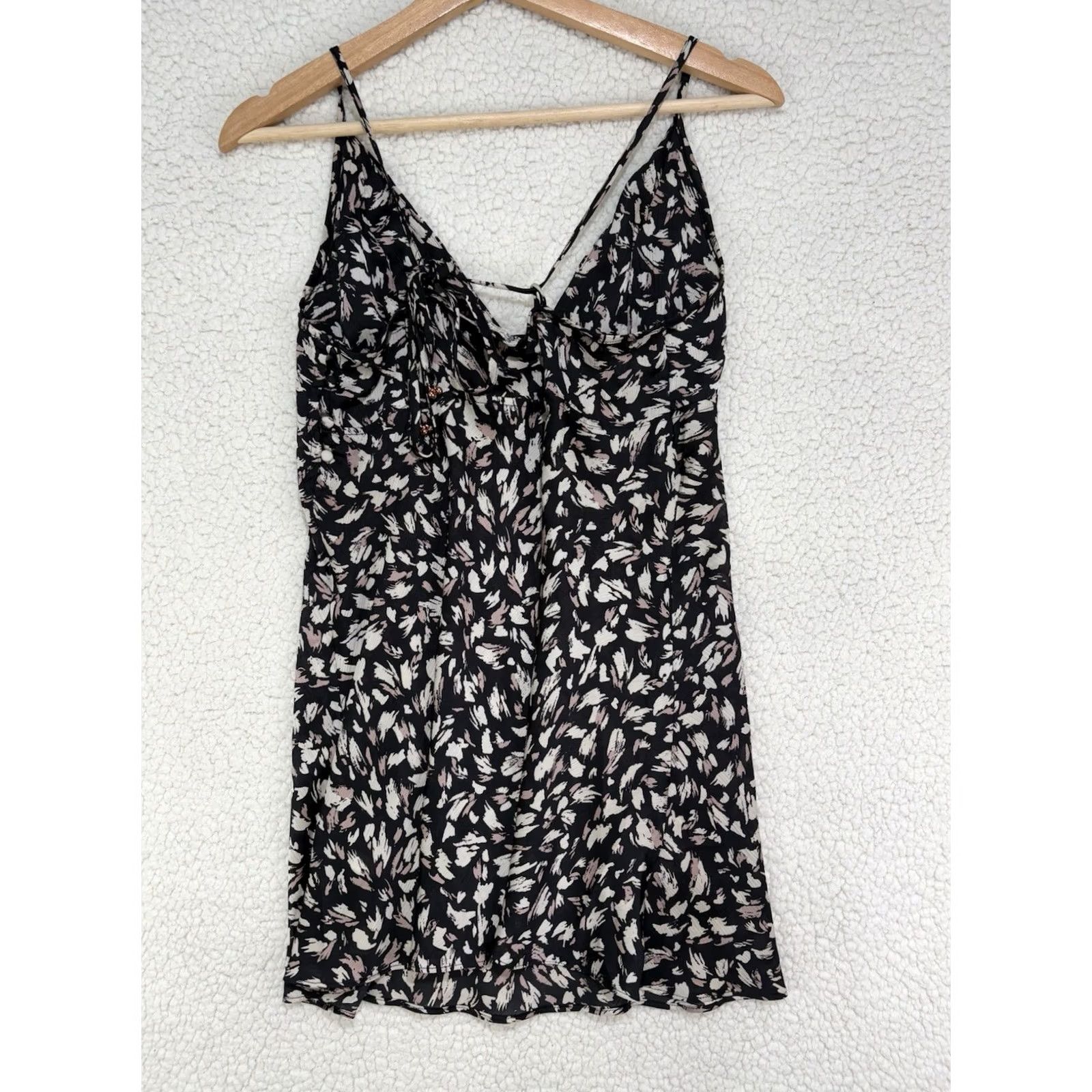 Free People Free People Slip Dress Halter Multicolor Floral Boho S Short: Lightweight, Adjustable Straps, Sleeveless, Beach, Bohemian, Flower Women Size S / US 4 / IT 40 - 5 Thumbnail