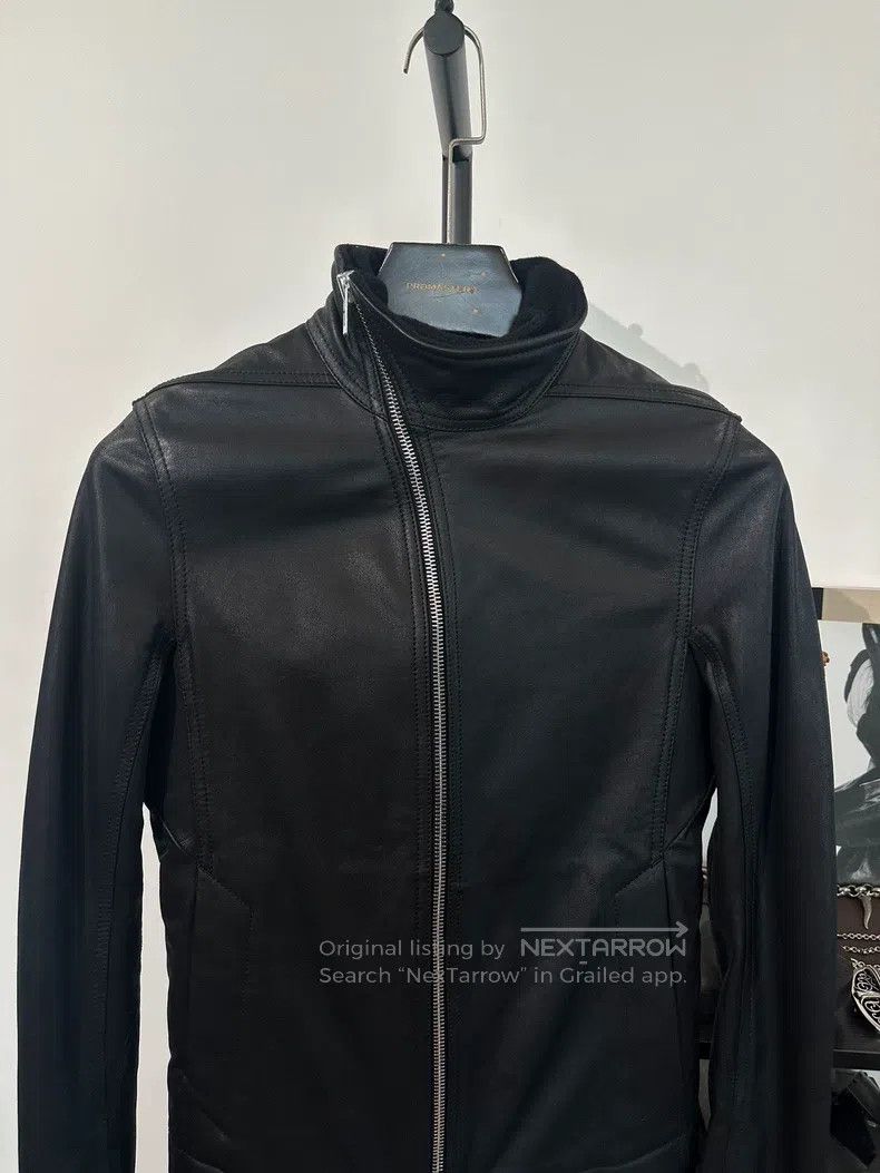 Rick Owens Rick Owens Cowhide and Wool Patchwork Mid-Length Wool Coat Size US S / EU 44-46 / 1 - 5 Thumbnail