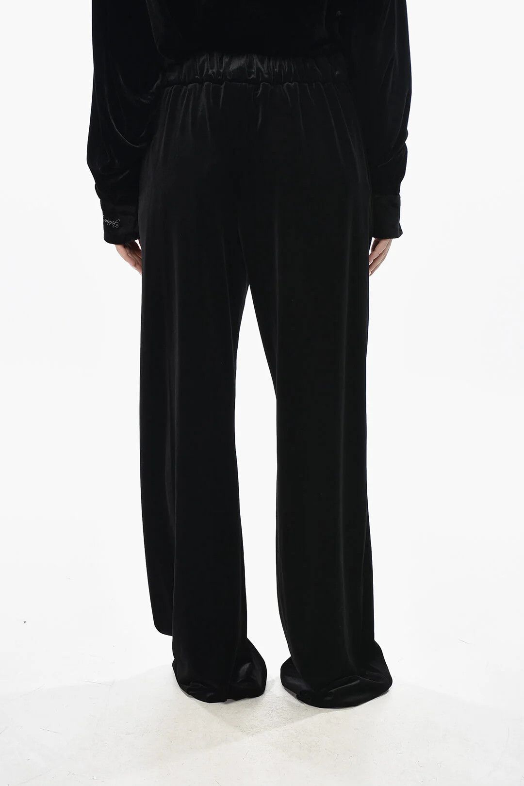 Dolce & Gabbana og1mm0426 Velour Pant in Black Size 30" / US 8 / IT 44 - 2 Thumbnail