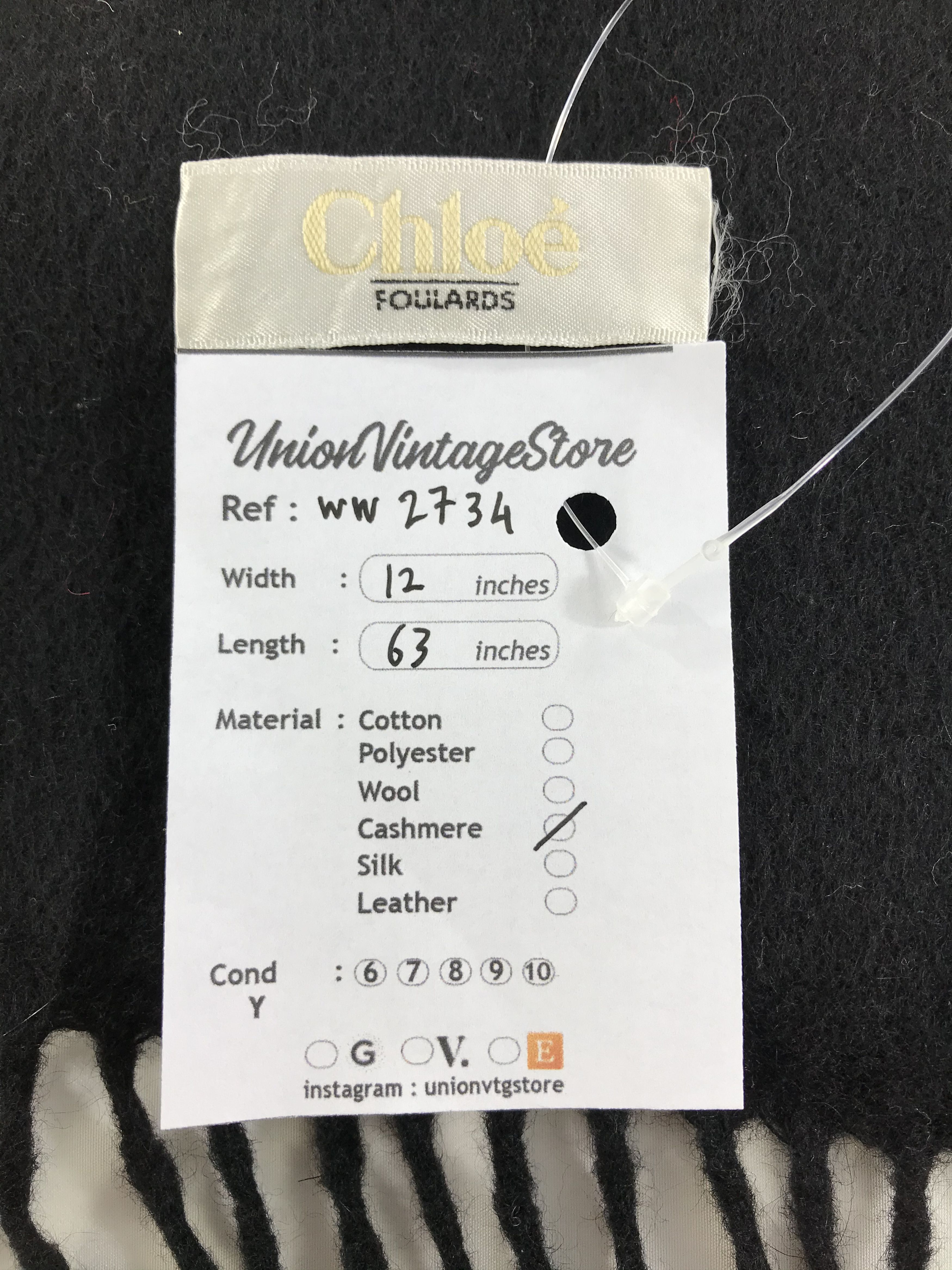 Vintage Chloe Scarf / Muffler / Neckwear - WW2734 Size ONE SIZE - 5 Thumbnail