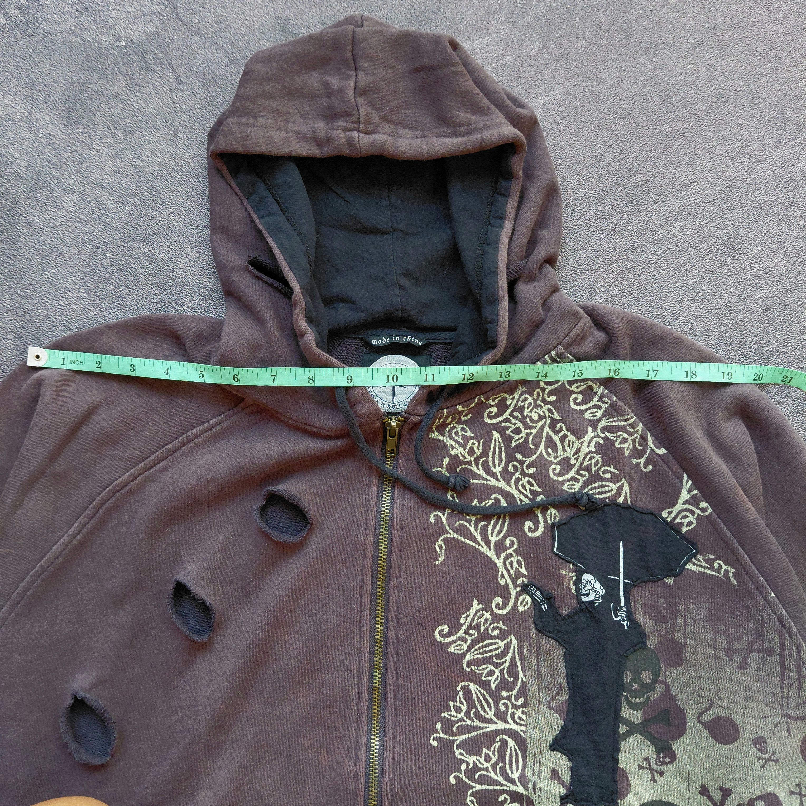 Japanese Brand Distressed Dragon Rock & Roll Vision Hoodie Size US L / EU 52-54 / 3 - 10 Thumbnail