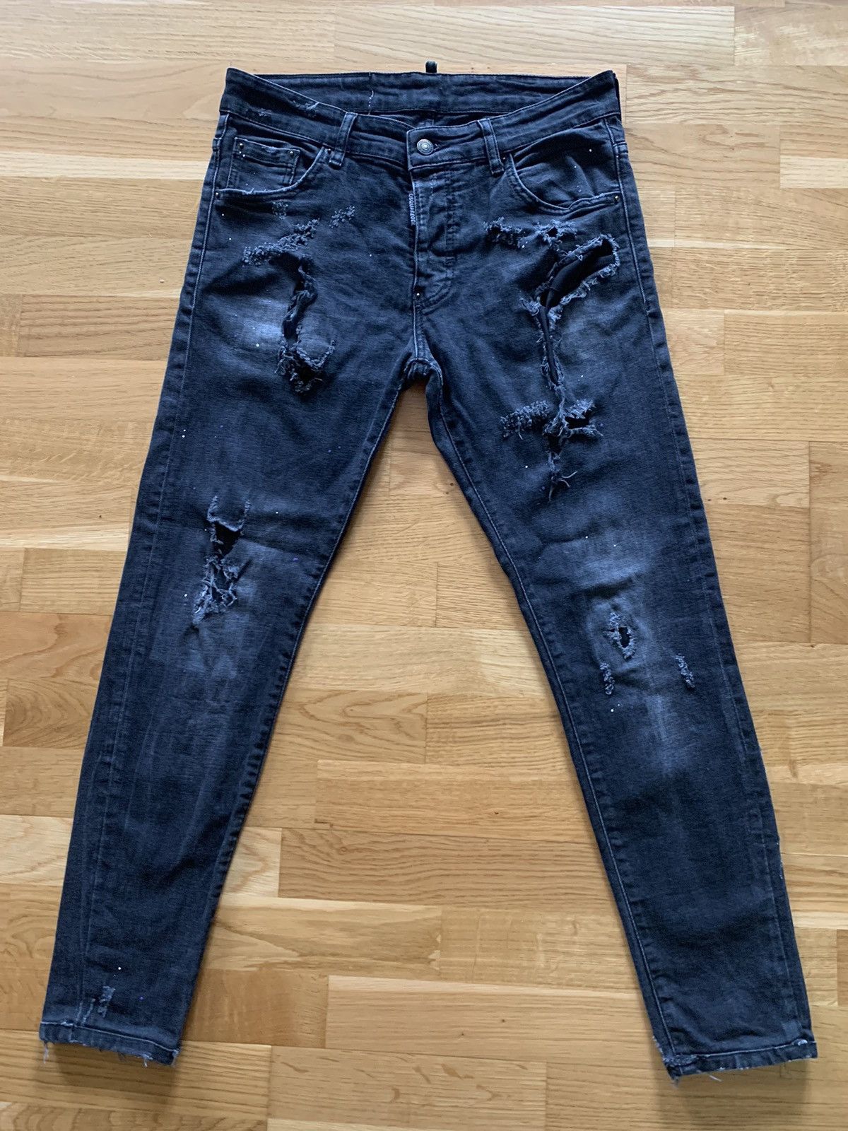 Dsquared2 Dsquared2 distressed painted jeans Size 28" / US 6 / IT 42 - 1 Thumbnail