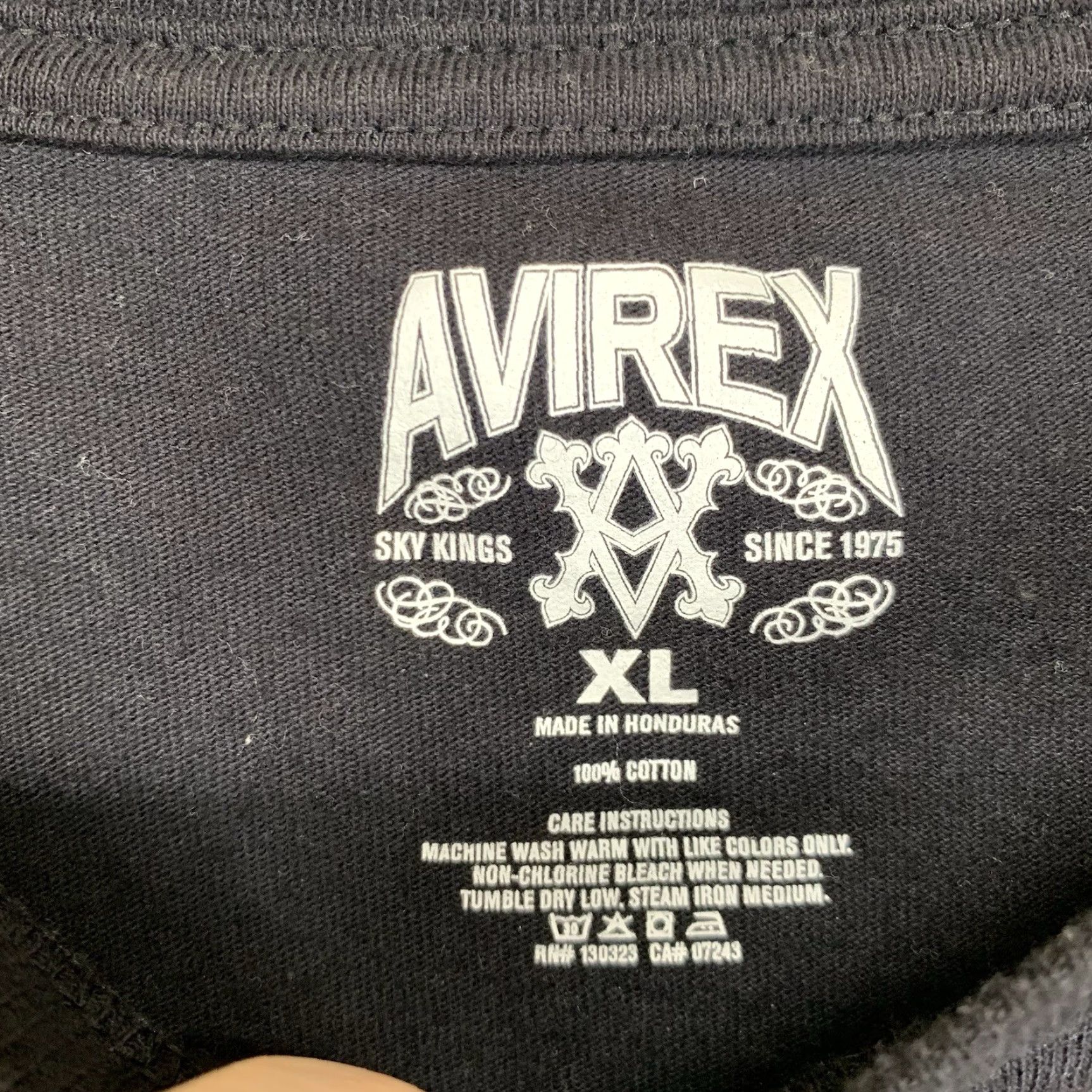 Avirex VINTAGE Avirex Y2K Graphic T-Shirt Black XL Cyber Print MMA 2000s Mens Size US XL / EU 56 / 4 - 4 Thumbnail