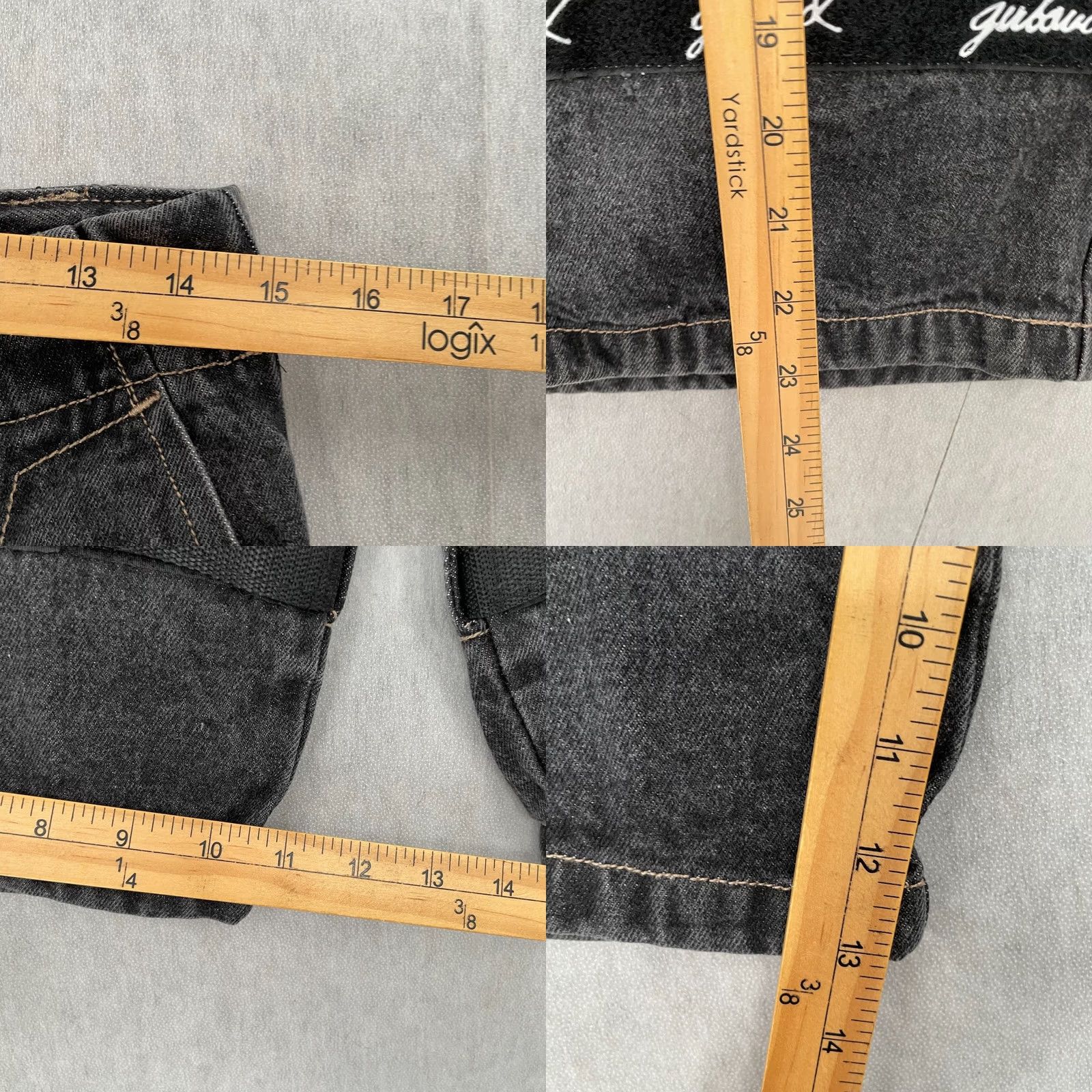 Denime VINTAGE Marithe Francois Girbaud Shorts Adult 30 Black Denim Shuttle Tape Baggy Size US 30 / EU 46 - 9 Thumbnail